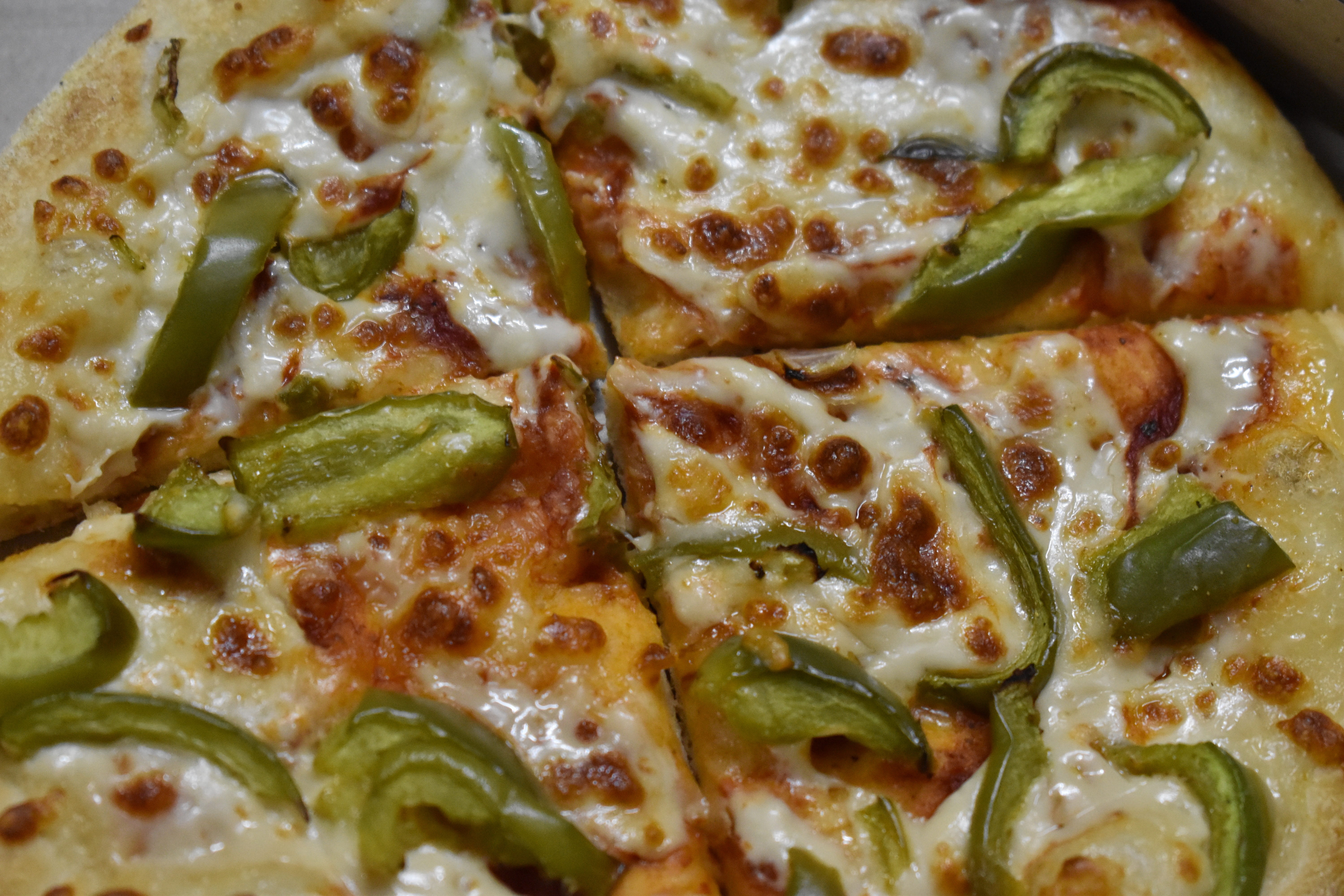 vegetable pizza, unhealthy eating, indoors, dairy product, 5K, dieting, high angle view, food, cheese, vegetable, craving, pizza, snack, no people, still life, HD Wallpaper