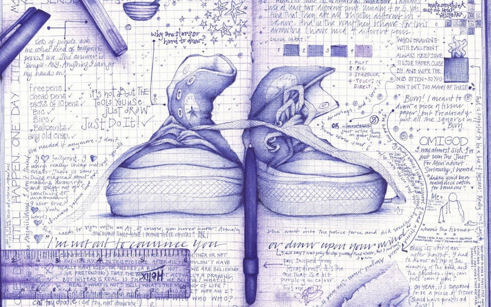 western script, book, newspaper, people, real people, converse, indoors, paper, notebook, shoes, illustration, human Internal Organ, creative, jeans, healthcare And Medicine, HD Wallpaper