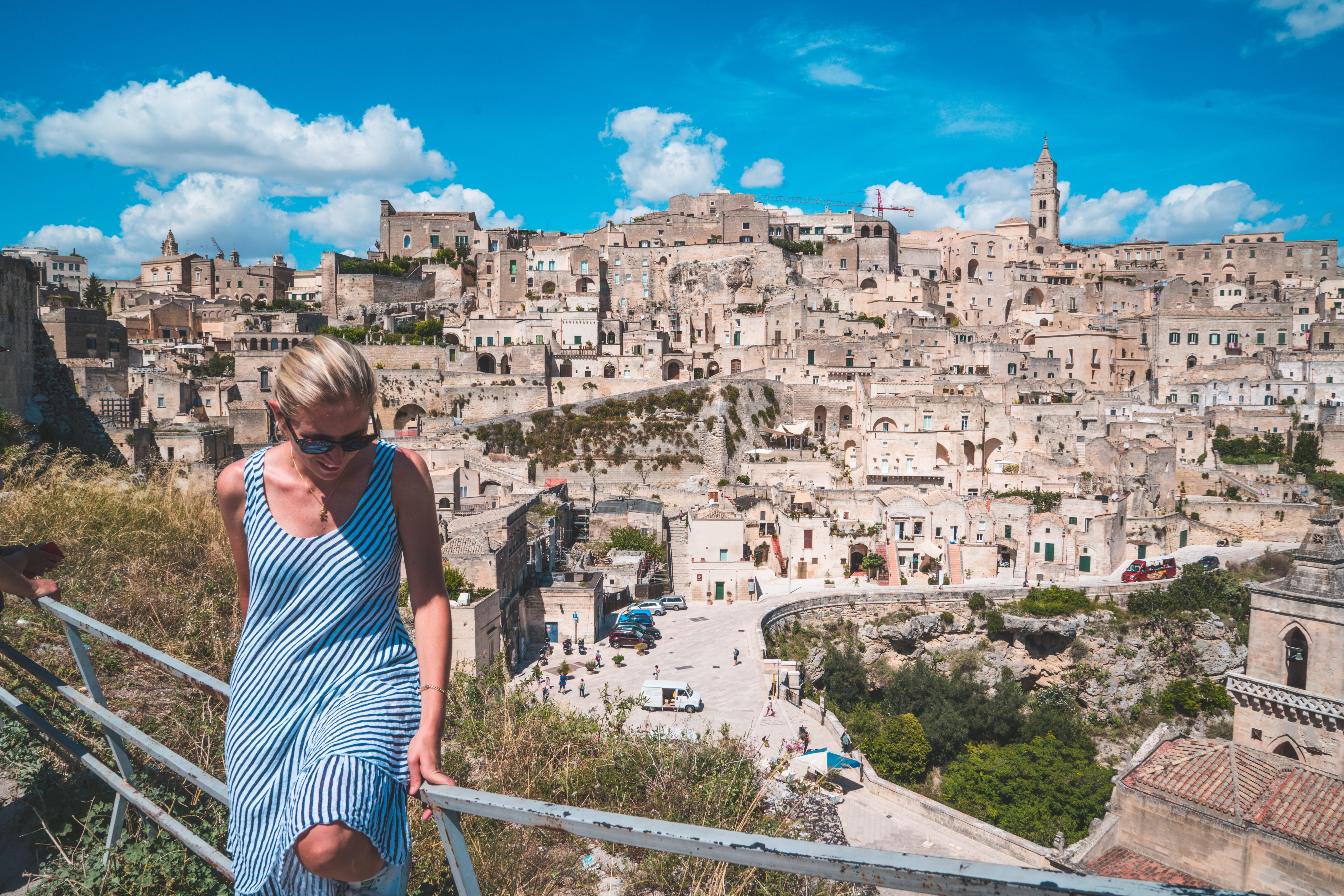 the past, travel destinations, matera, borgo, archaeology, sky, lifestyles, italy, one person, young adult, adult, real people, cityscape, cloud - sky, HD Wallpaper