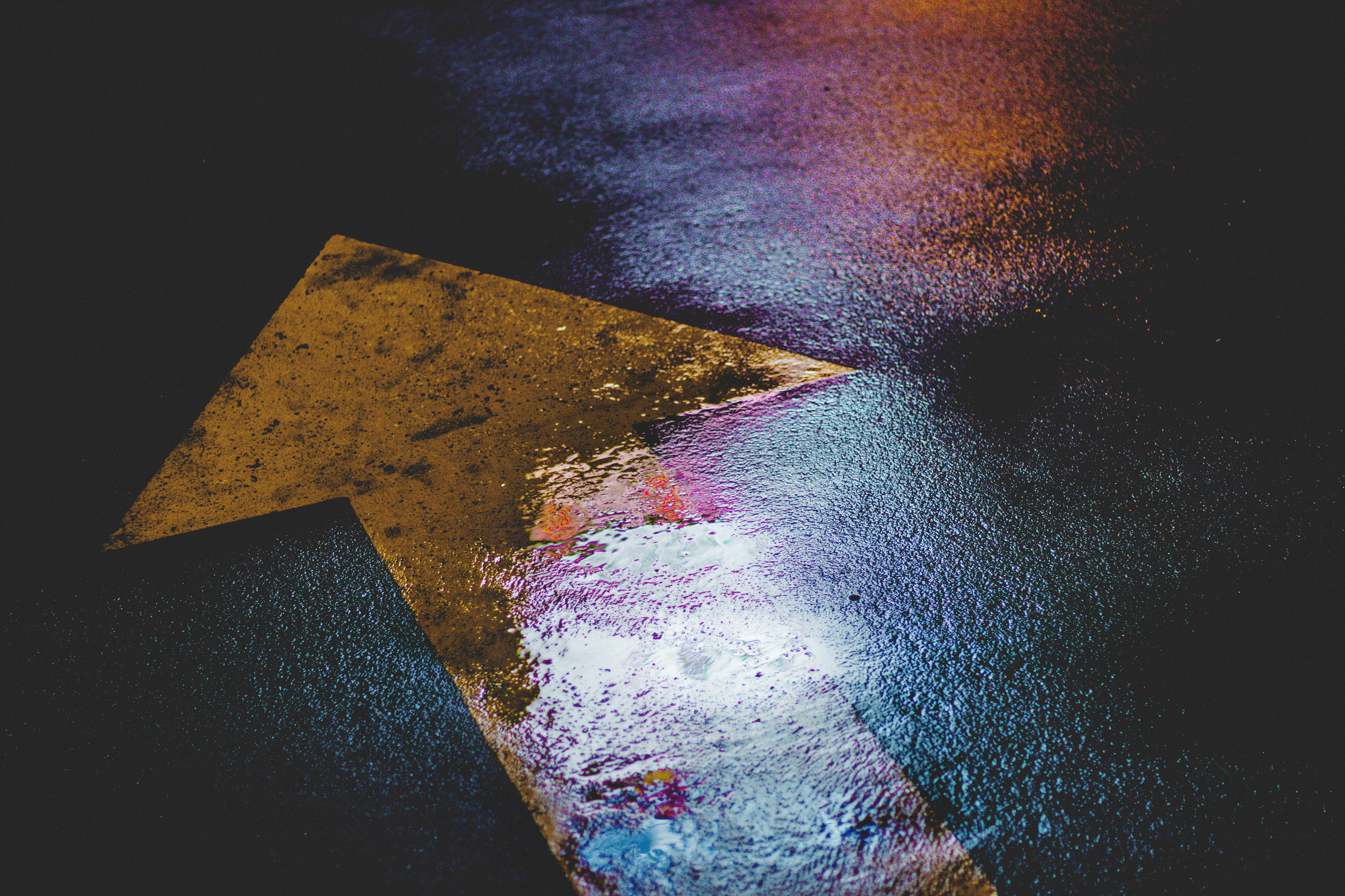 nature, direction, art and craft, 4K, high angle view, paper, diner, wet, texture, wet pavement, way to go, multi colored, design, shape, close up, indoors, HD Wallpaper