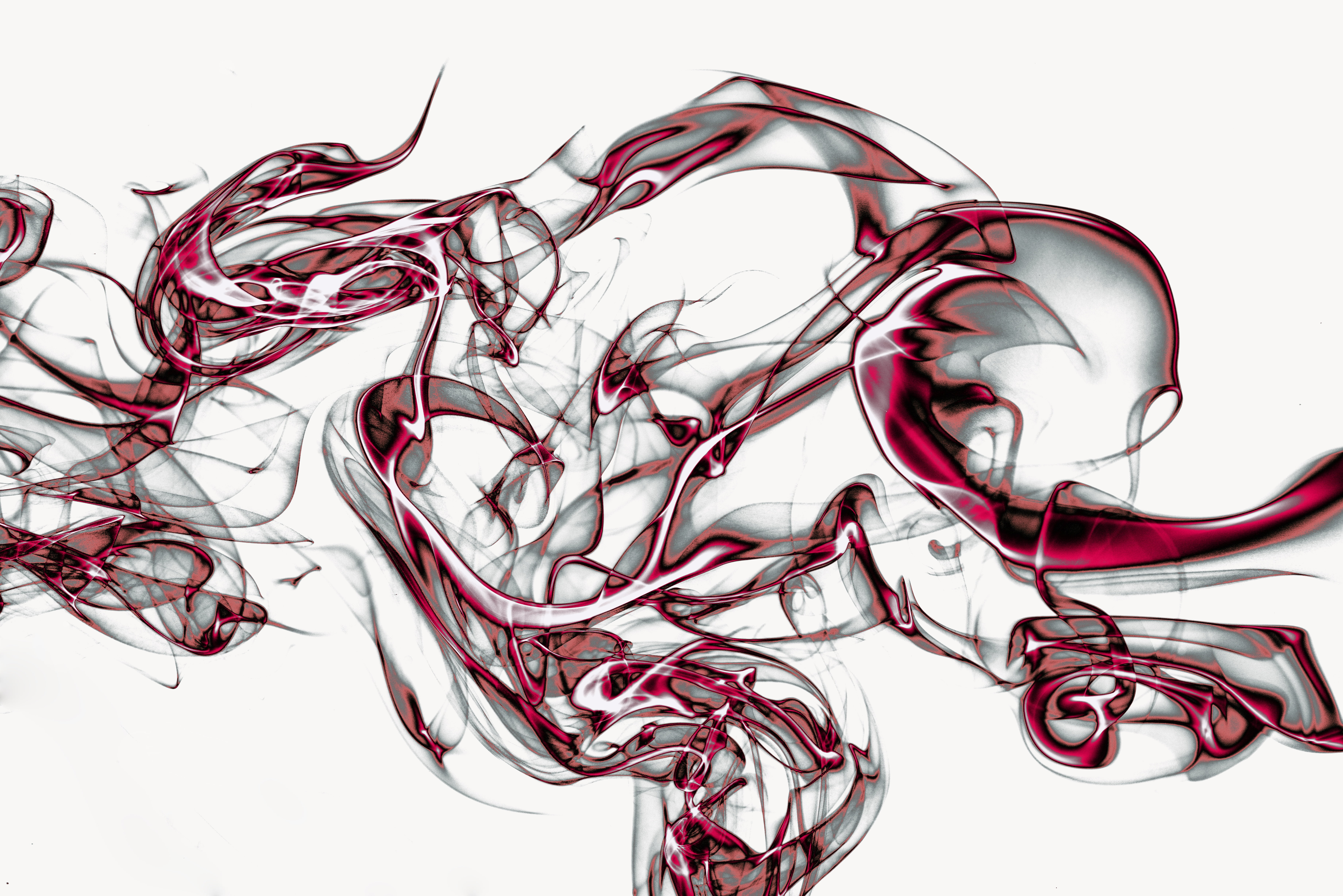 flowing, cut out, close-up, group of objects, messy, red, technology, abstract, cable, 5K, smoke, tangled, swirl, studio shot, emotion, subjectivity, no people, HD Wallpaper
