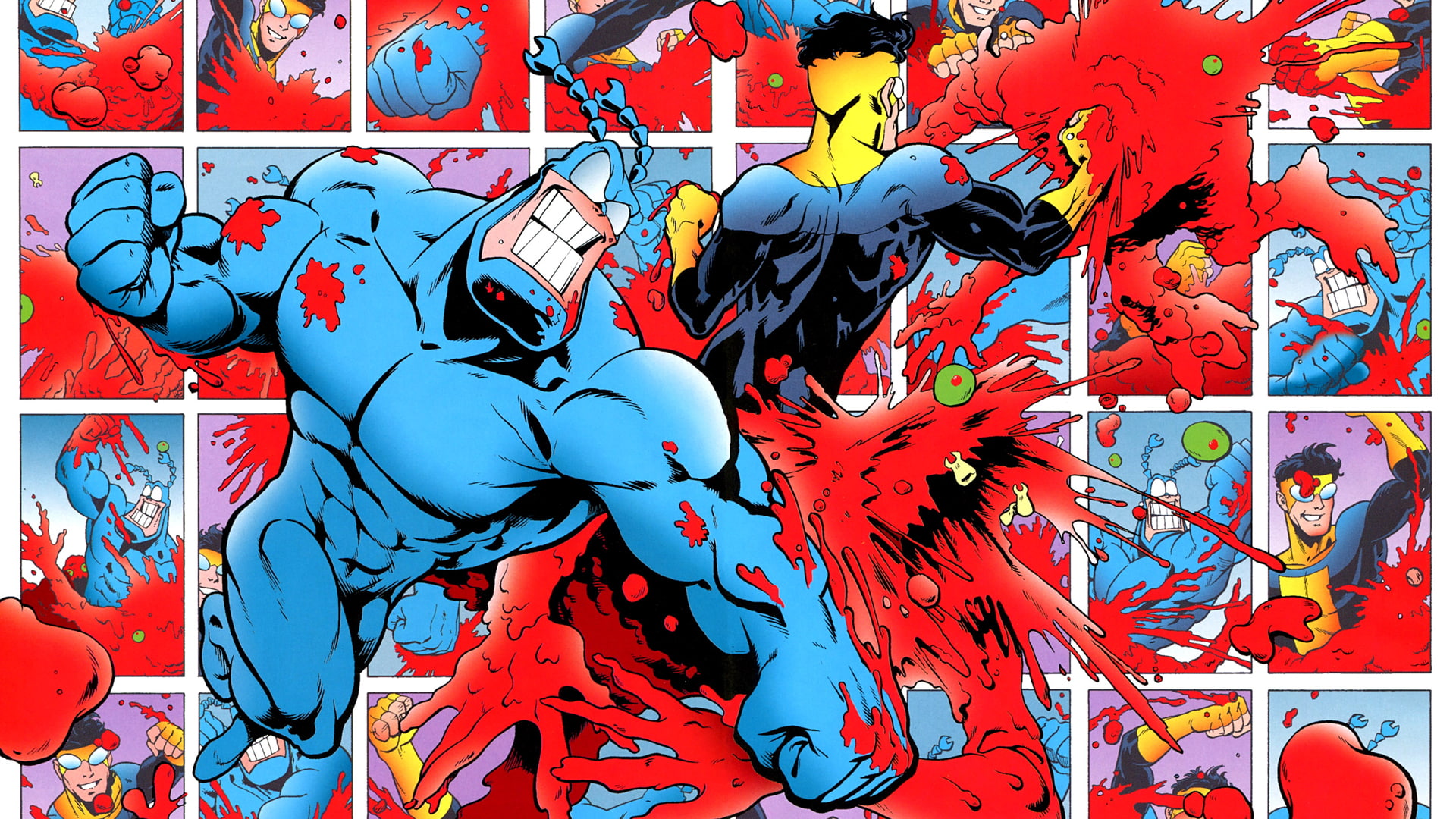hd, cartoon/comic, blood, 1080P, the, tick, HD Wallpaper