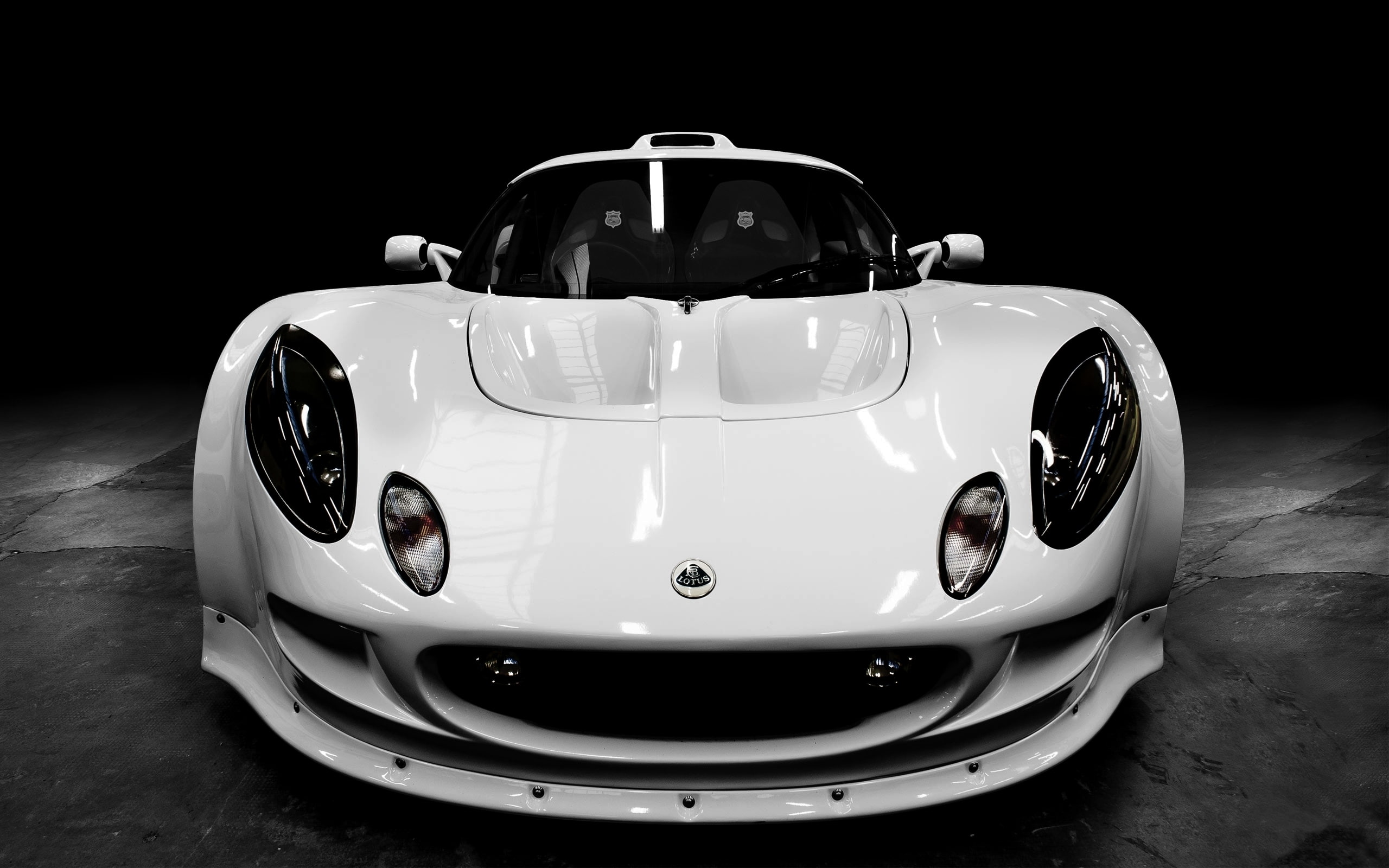 Lotus, Sports car, The hood, The front, White, Extrema, 2K, Requires, Lights, Composit W, HD Wallpaper