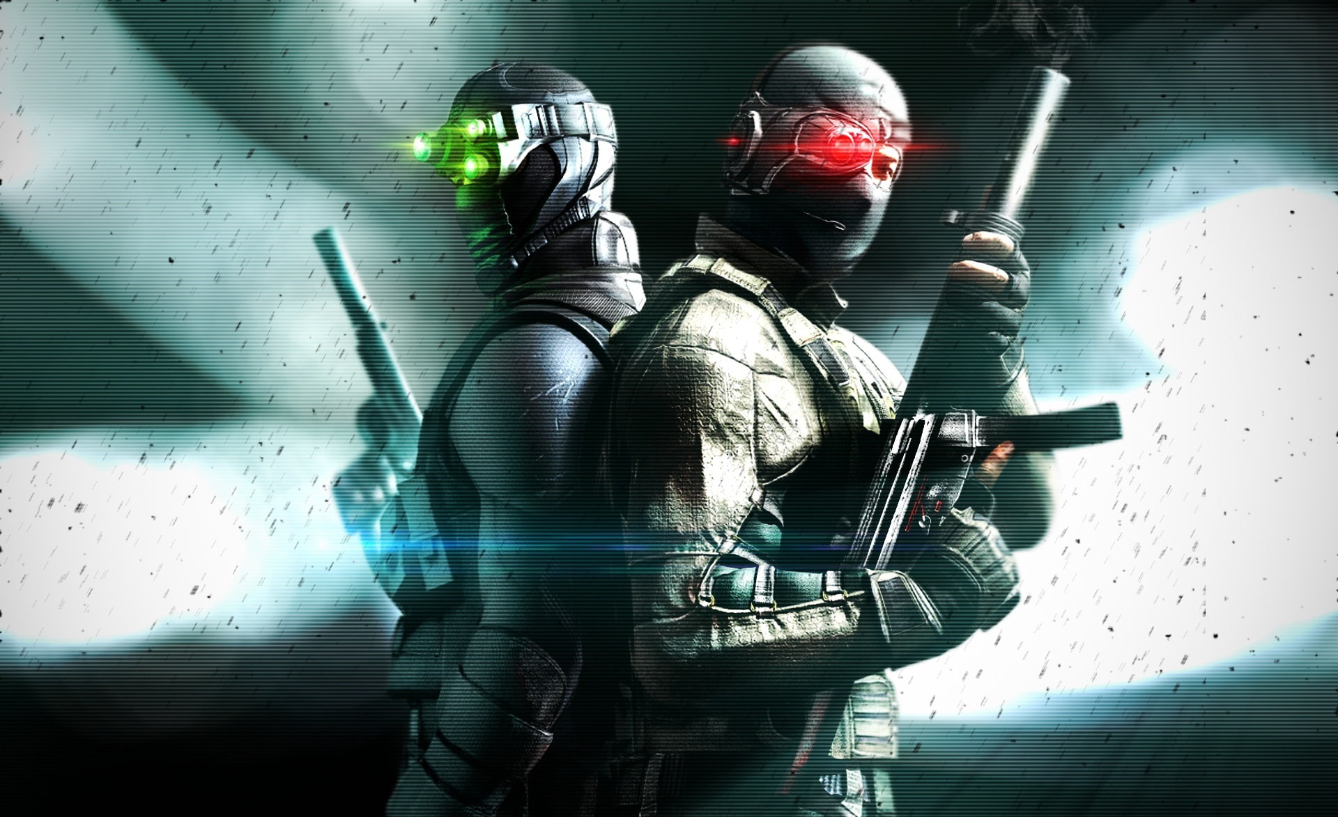skill, helmet, activity, digital composite, arts culture and entertainment, standing, splinter cell, people, enhanced, indoors, Games, waist up, HD Wallpaper