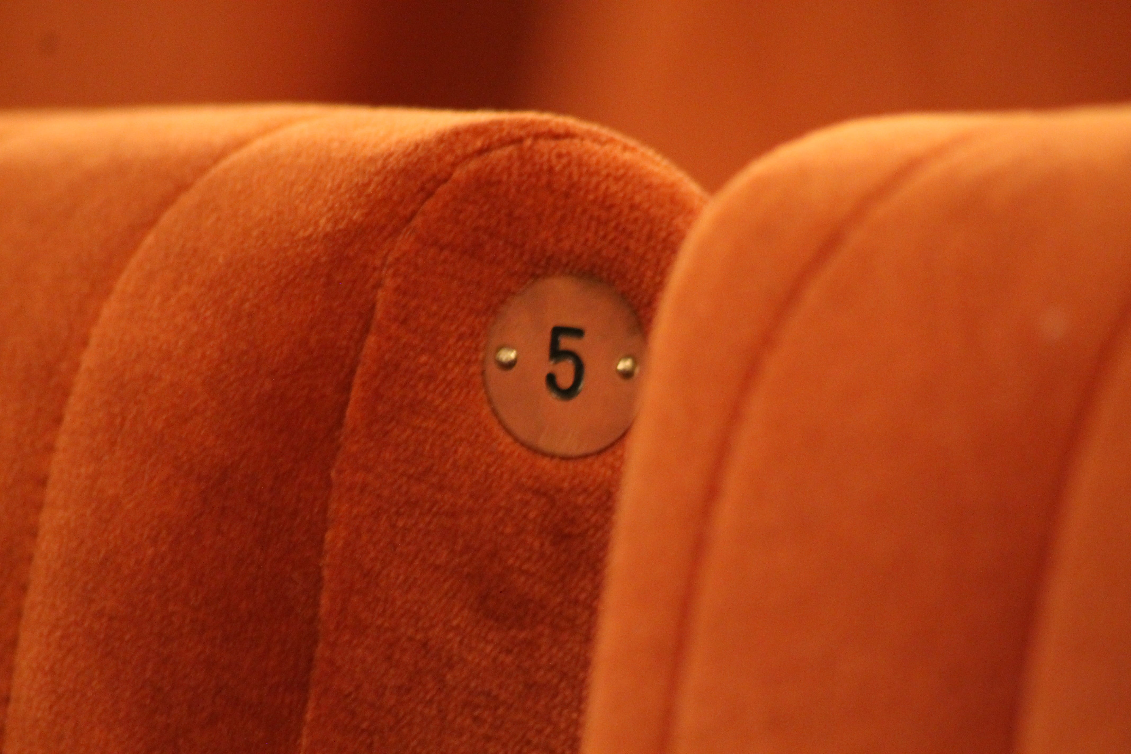 Space, Number, close, folding chair, 4K, atmosphere, chair, pay, orange color, close-up, color, body part, button, orange, selective focus, clothing, communication, HD Wallpaper