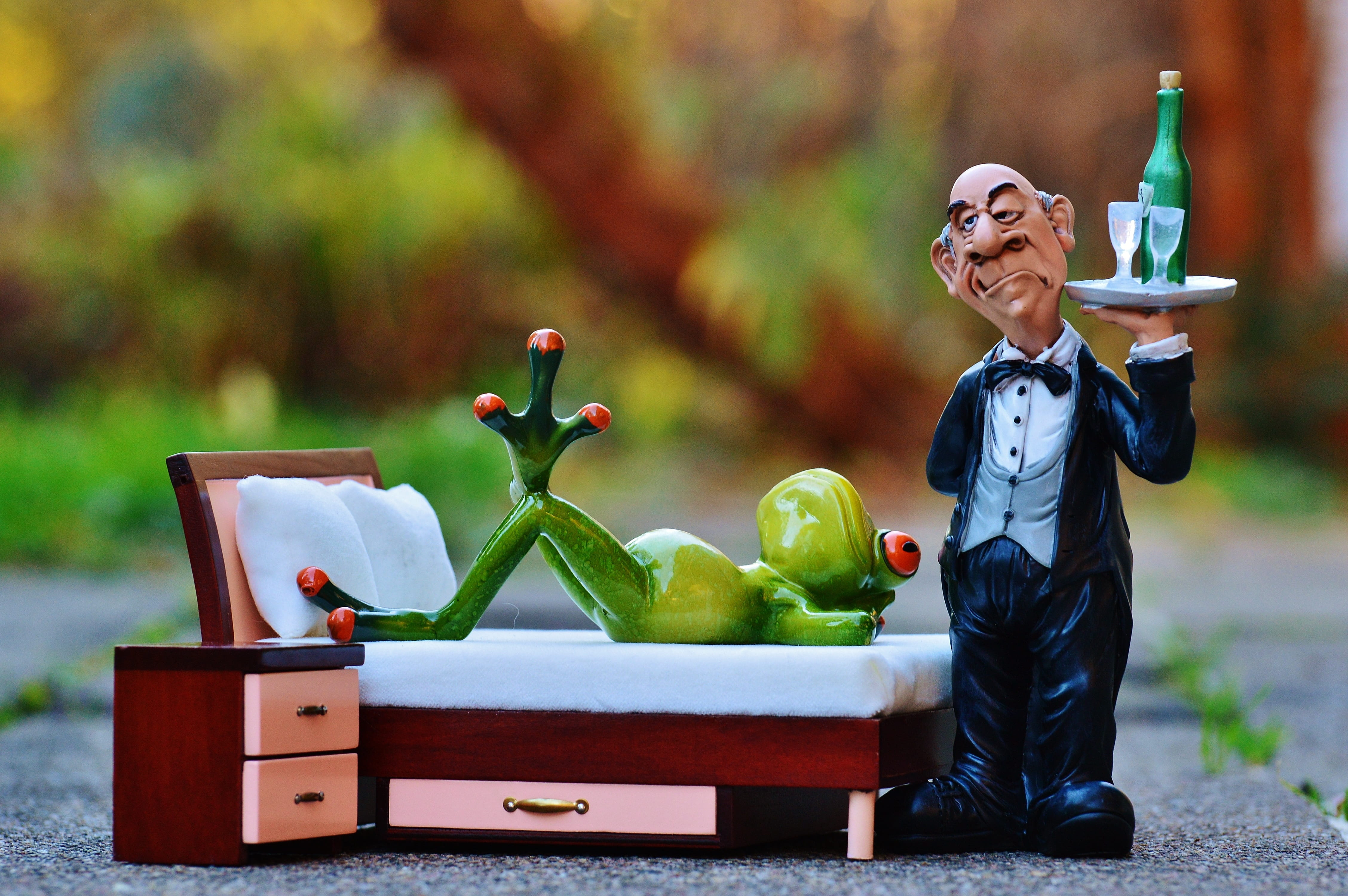 funny, 4K, fun, frog, easily, humor, boys, cute, household equipment, figure, glasses, creativity, glass, butler, smiling, container, concerns, food and drink, HD Wallpaper