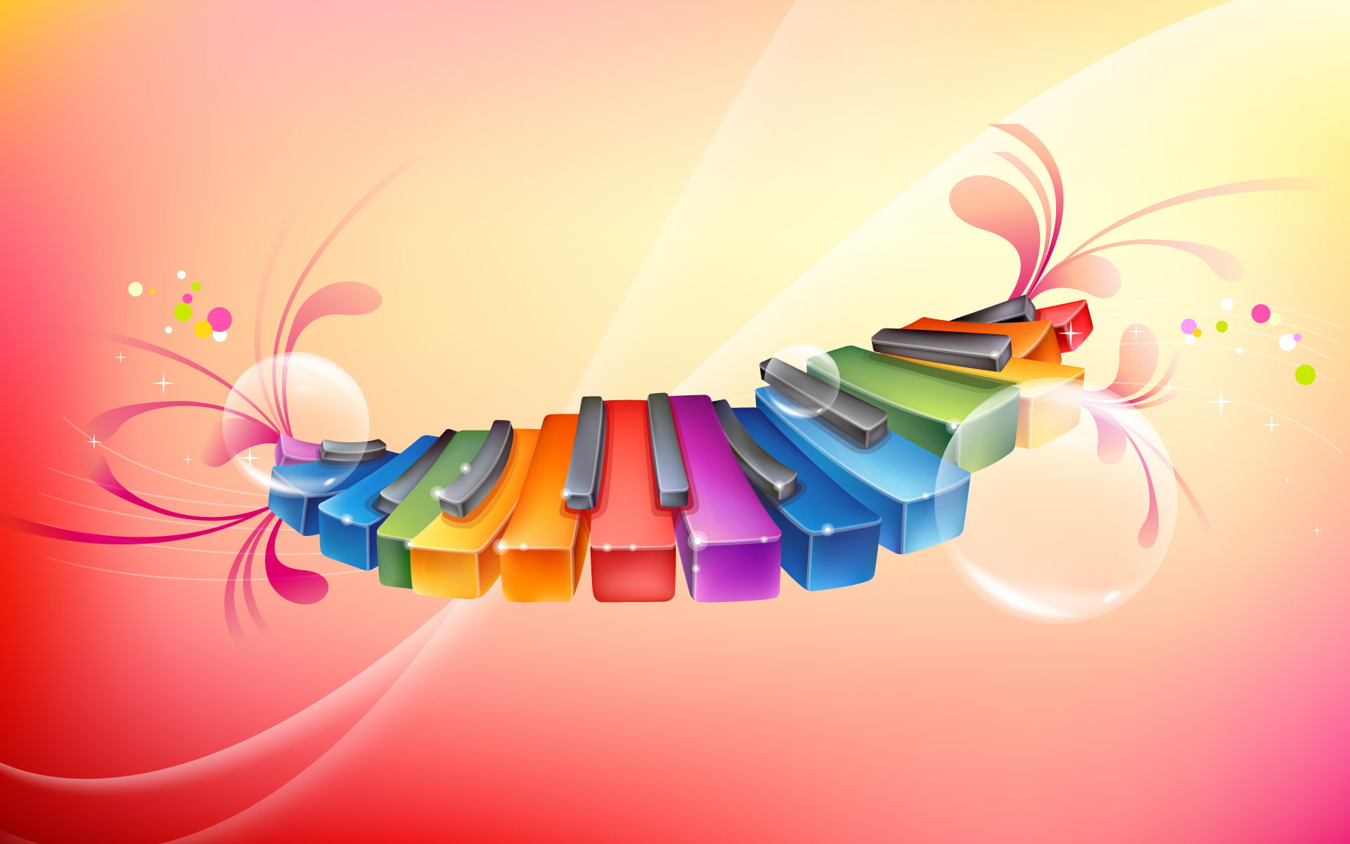 decoration, Colorful, indoors, Piano, variation, abstract, no people, choice, creativity, digital composite, colored background, craft, art and craft, pink color, HD Wallpaper