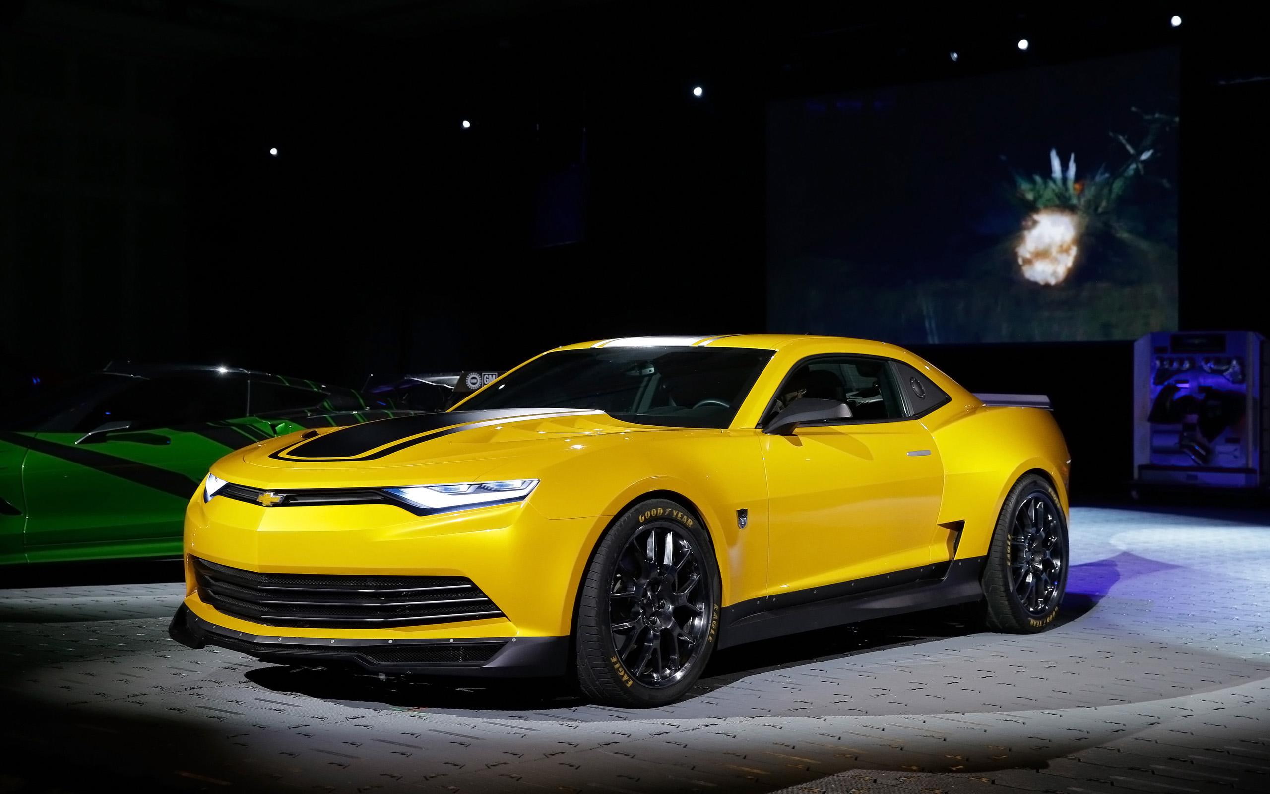 chevy, 2013, sema, concept, 2K, yellow, camaro, chevrolet, cars, HD Wallpaper