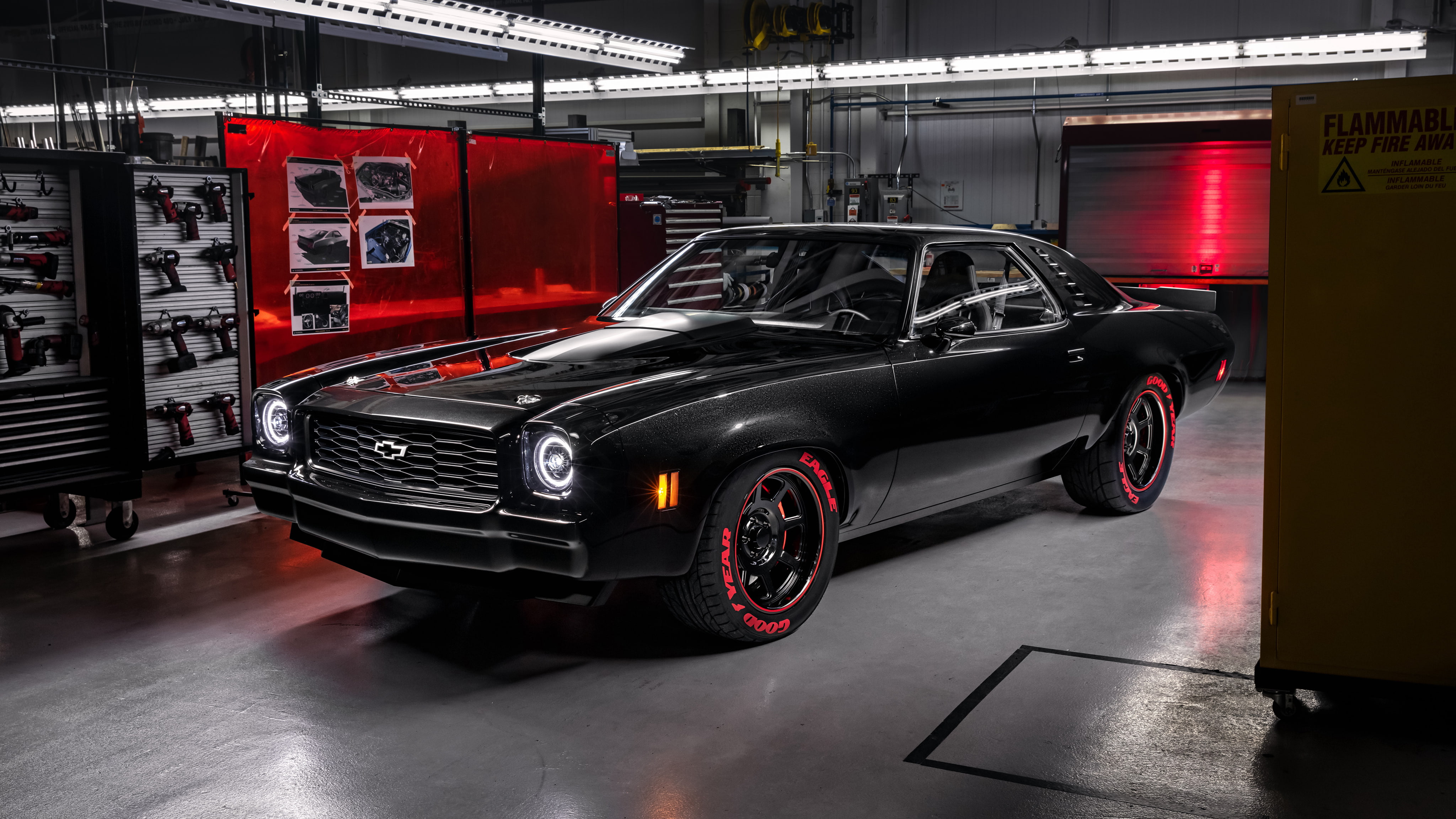Chevelle, car, Show, 1973, Chevrolet, SEMA, Laguna, 4K, HD Wallpaper