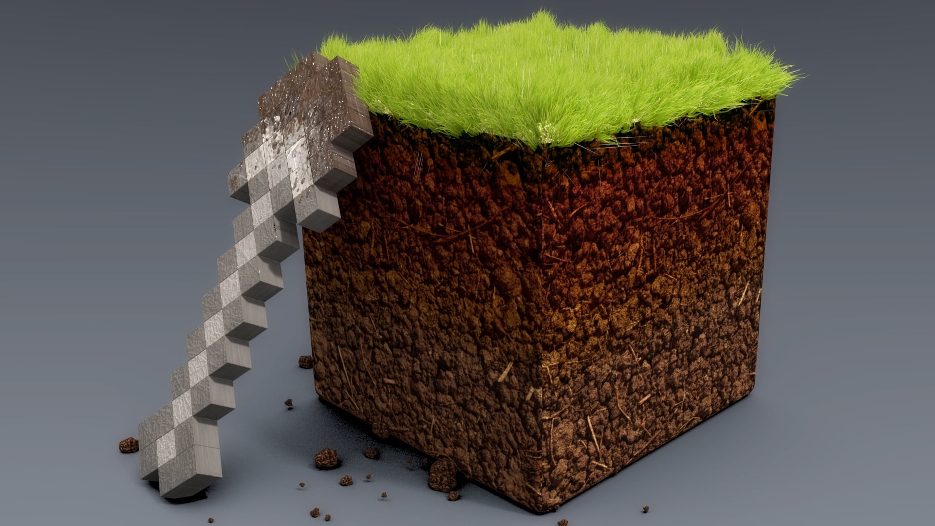 food and drink, indulgence, dessert, brown, indoors, studio shot, sweet, nature, ground, cube Shape, still life, abstract, slice, concepts, grass, no people, HD Wallpaper