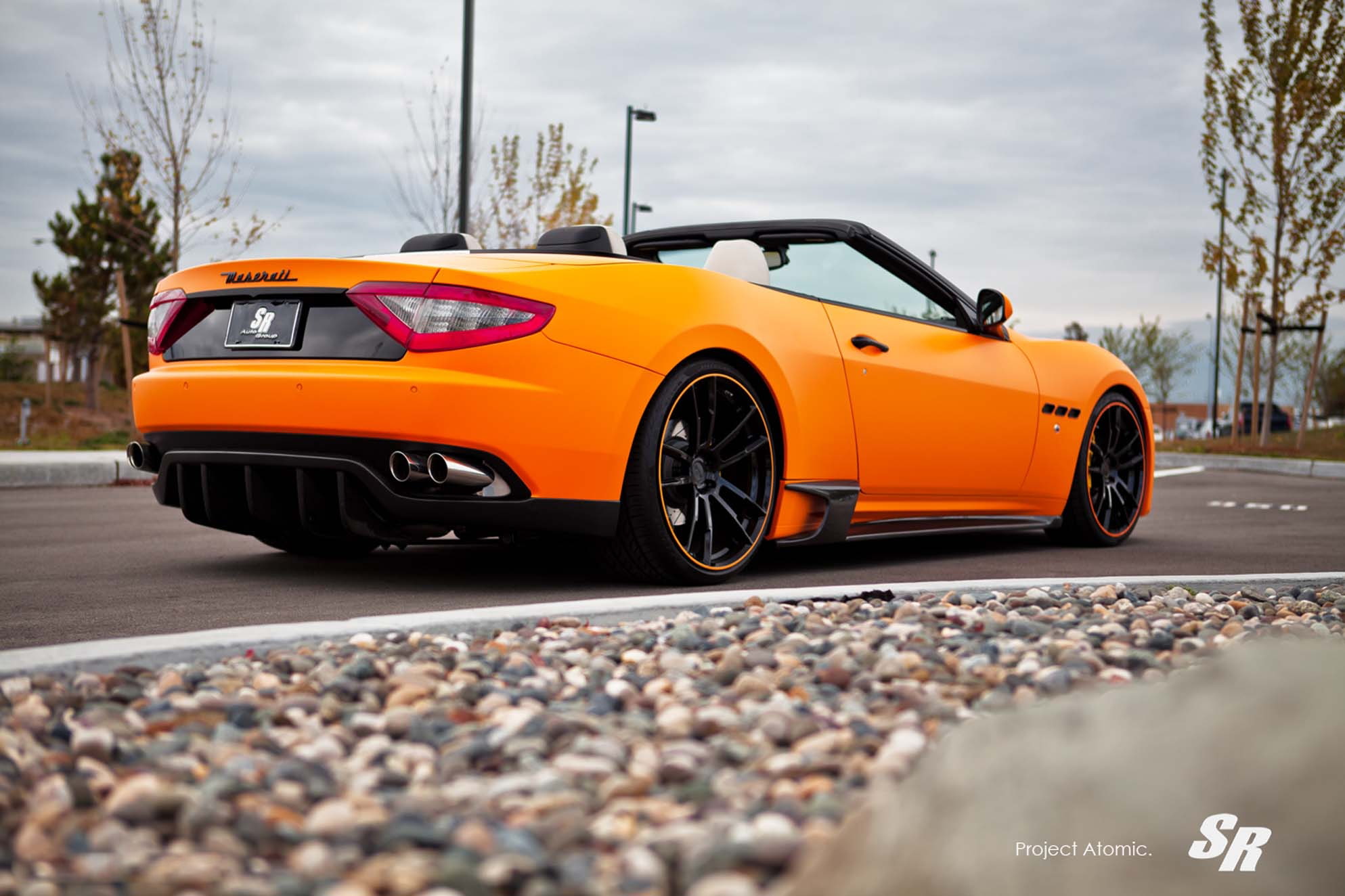 Gran Turismo, Maserati, orange, Atomic, SR Auto Group, V-8, 1080P, Convertible, HD Wallpaper