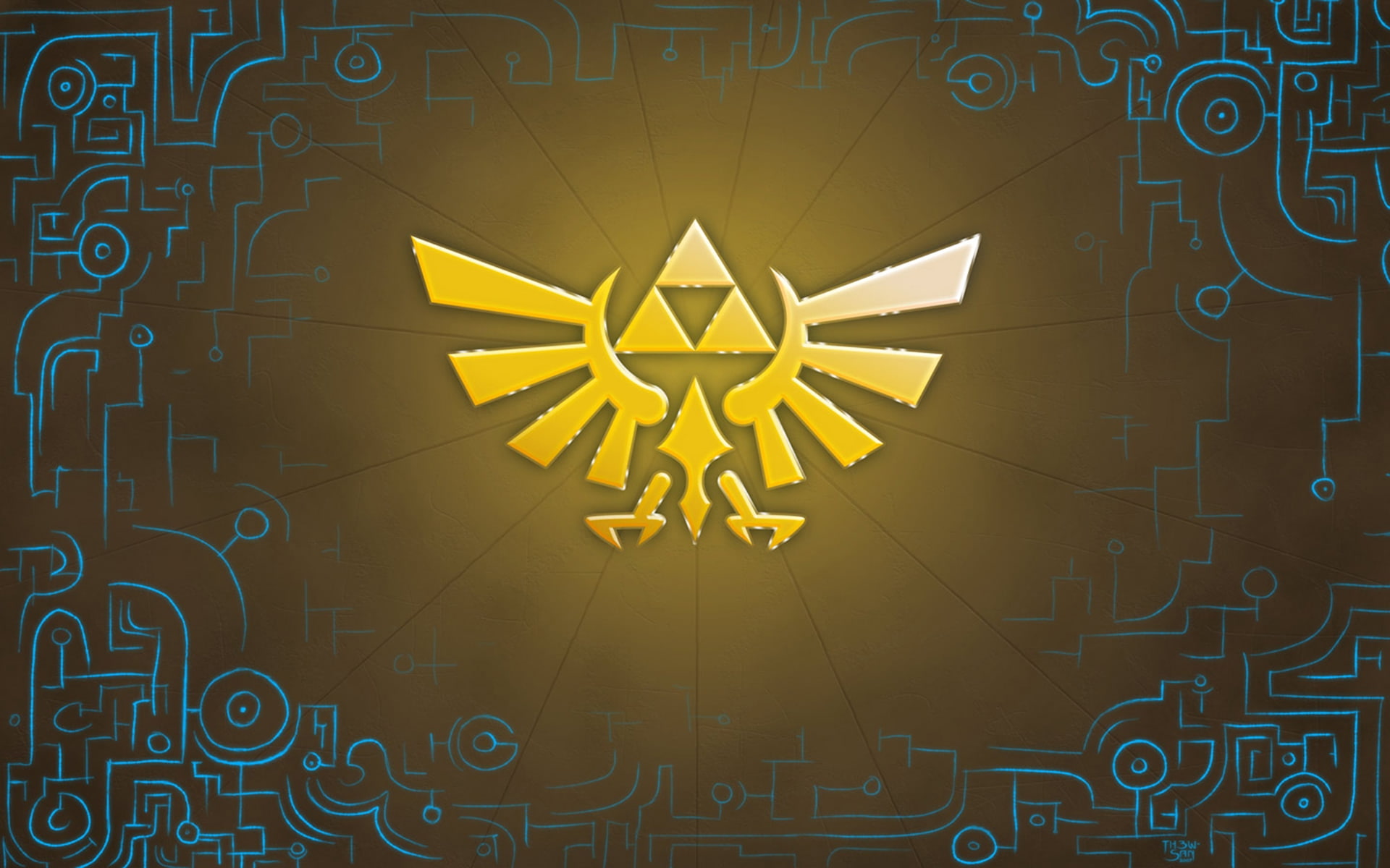video, art, hd, x, The Legend of Zelda, zelda, Triforce, 1080P, legend, games, HD Wallpaper