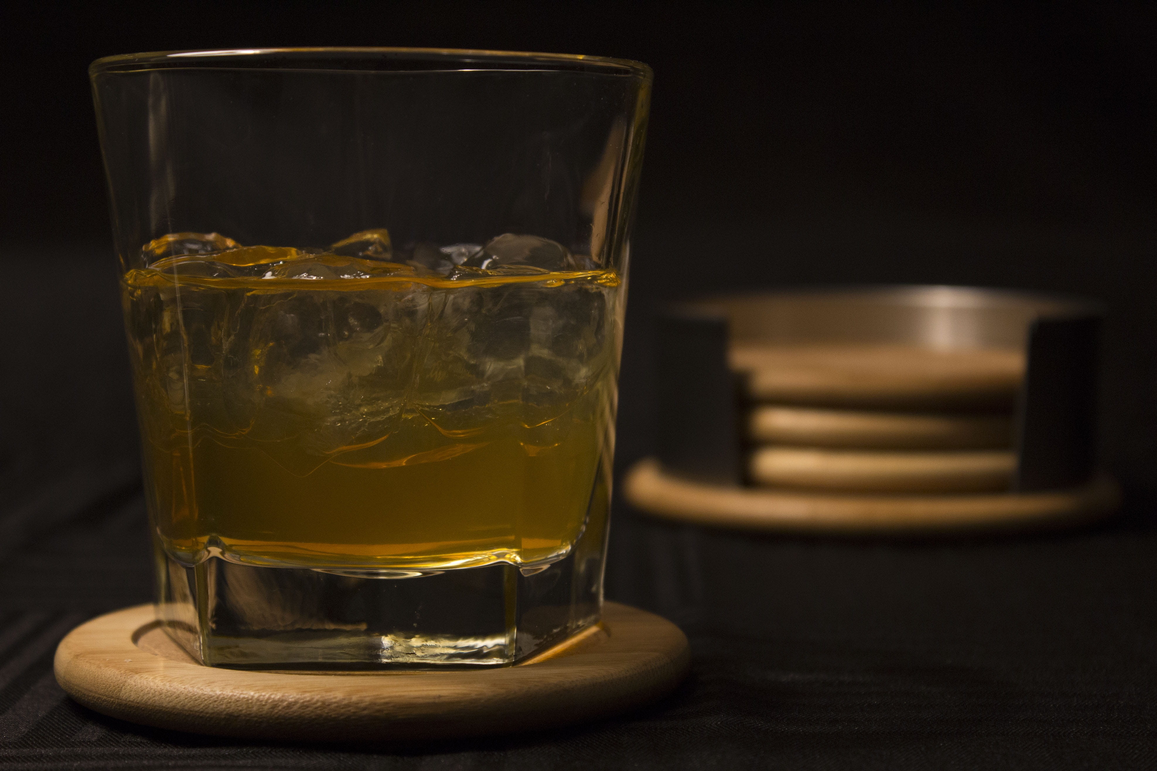 close-up, sour, alcohol, still life, cocktail, amaretto sour, coaster, glass, happy hour, mixed drink, glass - material, transparent, ice, cool, household equipment, HD Wallpaper