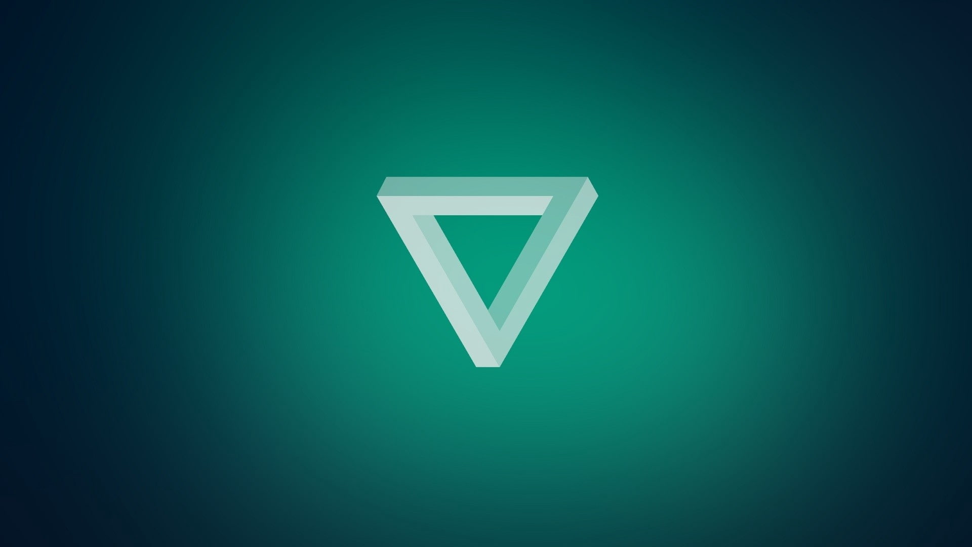 shape, 1080P, triangle, dark, light, HD Wallpaper