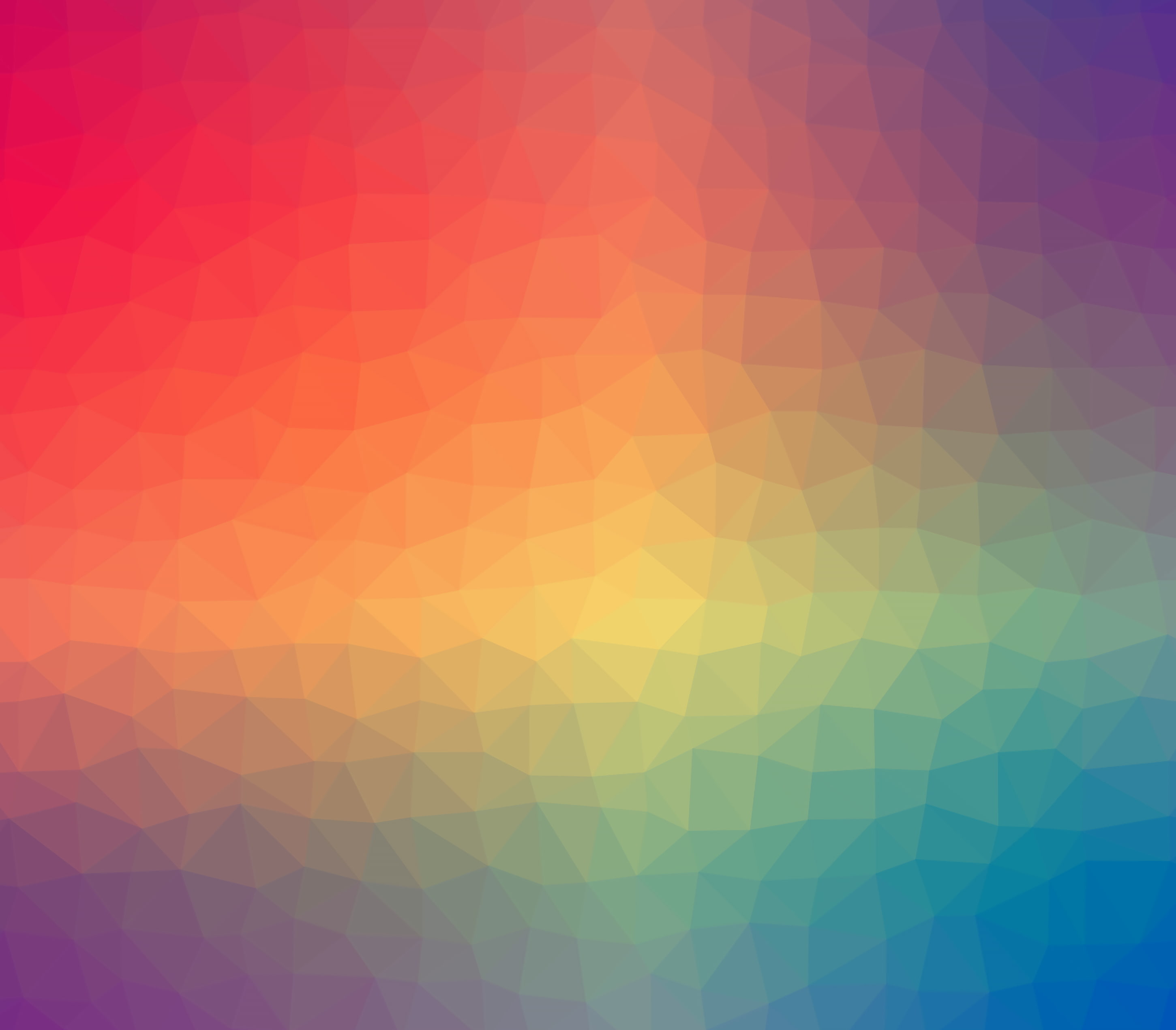 2K, colorful, gradient, triangles, polygon, shapes, HD Wallpaper