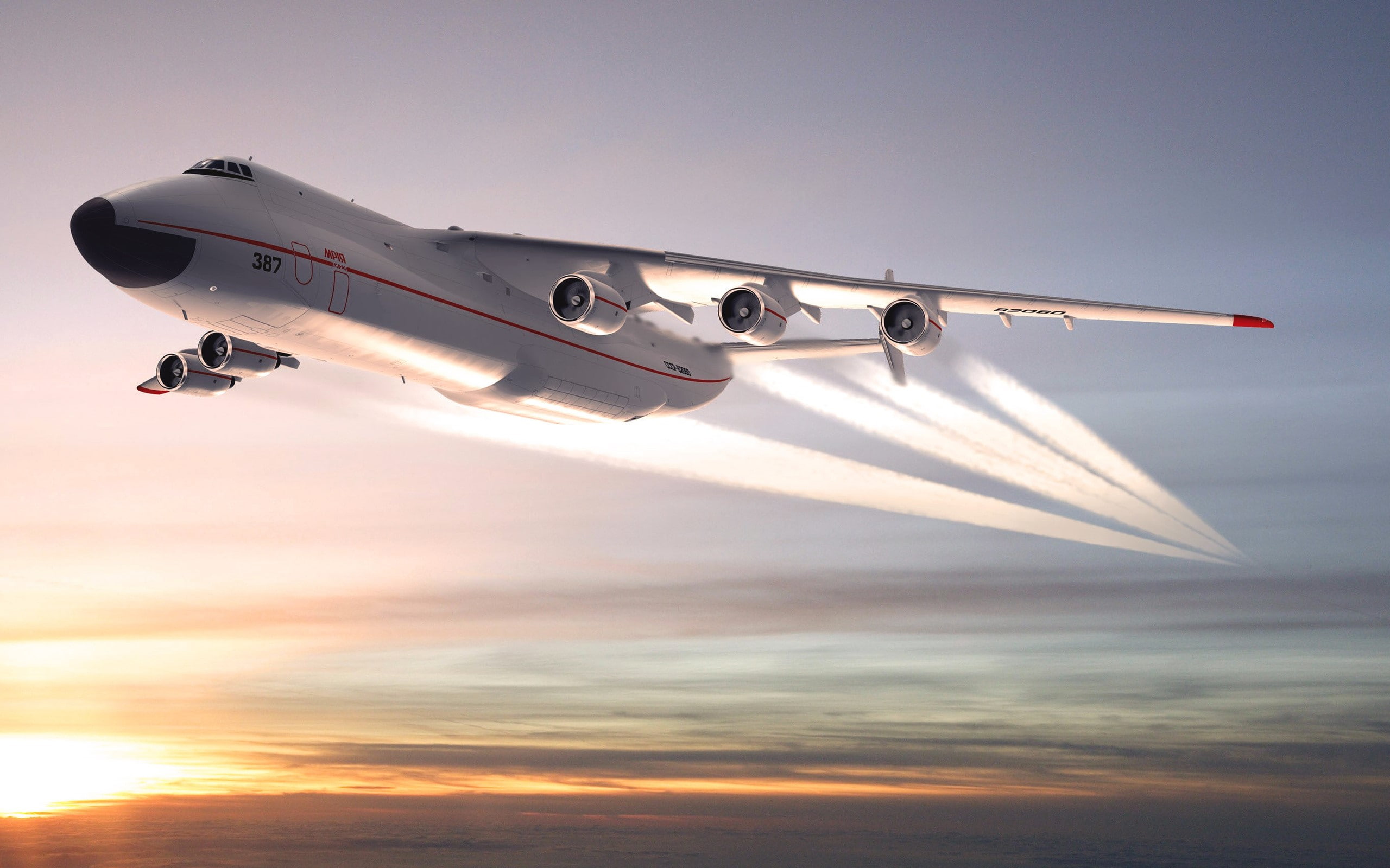 nature, flying, aerospace industry, single object, motion, Mriya, An-225, air vehicle, plane, sky, mid-air, cloud - sky, Ukraine, Soviet union, air force, HD Wallpaper