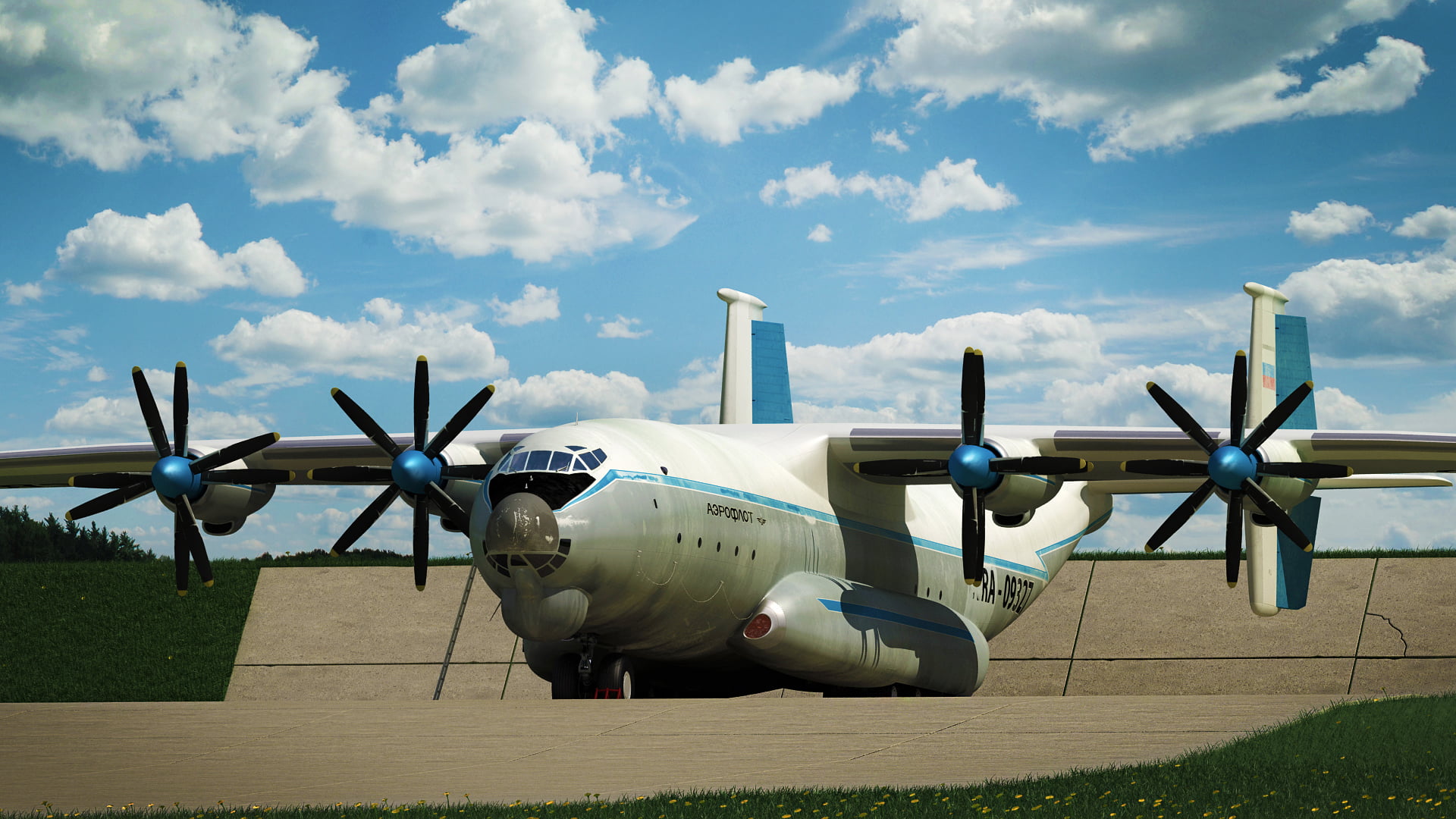 military, airplane, environment, stationary, transportation, An-22, aerospace industry, gray, nature, airport, the plane, heavy, outdoors, runway, mode of transportation, HD Wallpaper