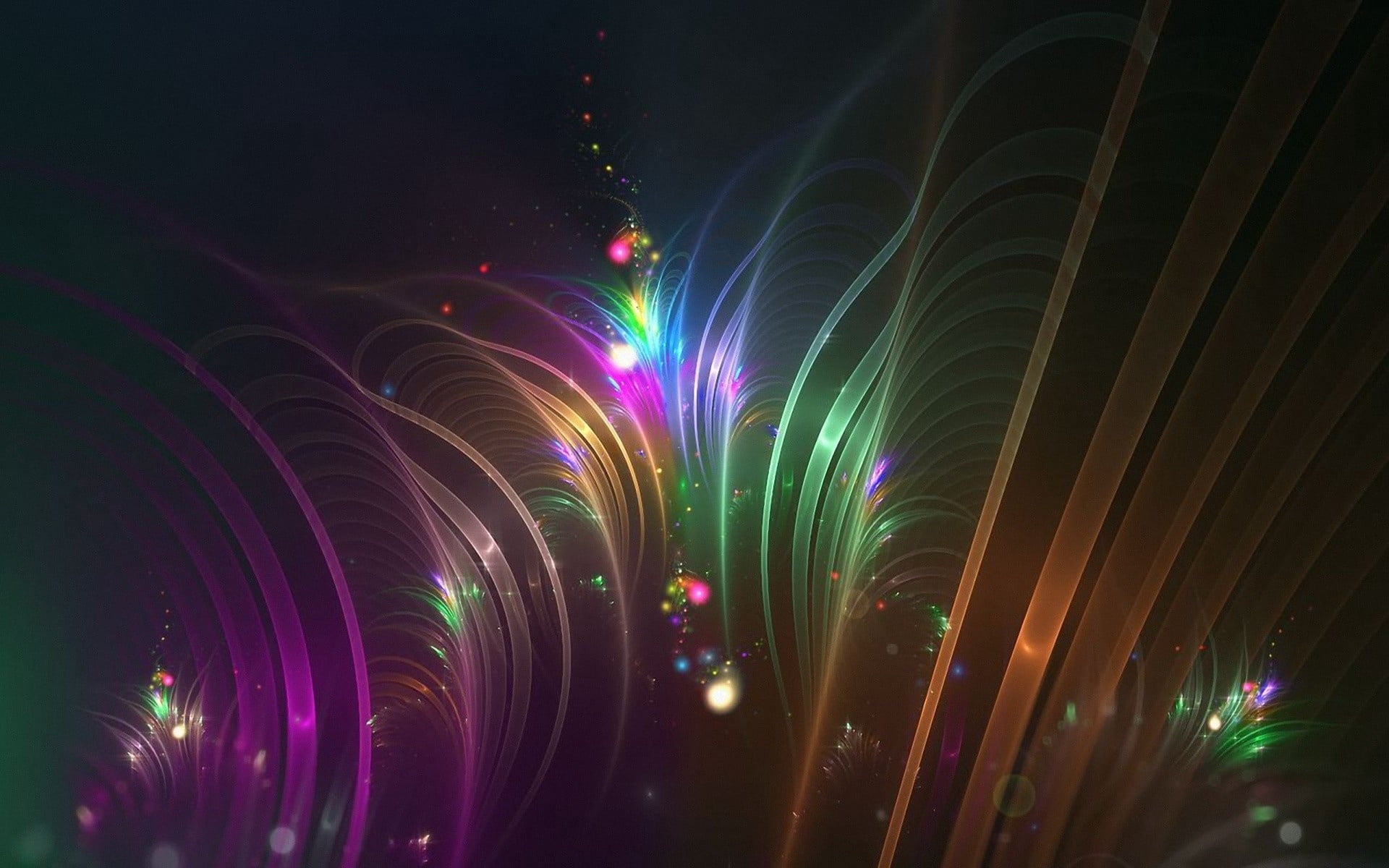 backdrop, futuristic, technology, glowing, pink color, night, curve, backgrounds, lighting equipment, red, pattern, nightlife, computer Graphic, science, HD Wallpaper