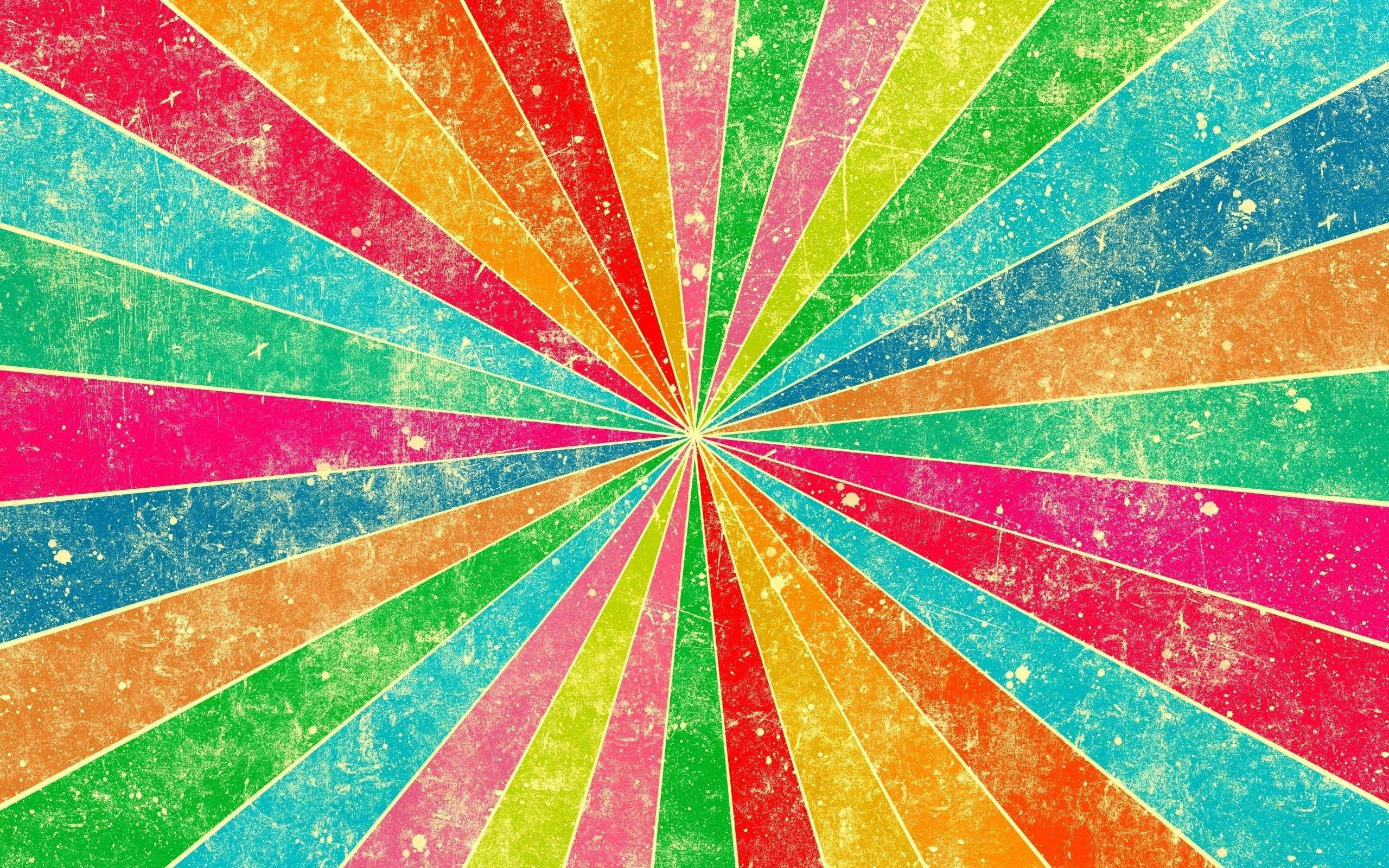 strip, rays, color, line, rainbow, 2K, HD Wallpaper