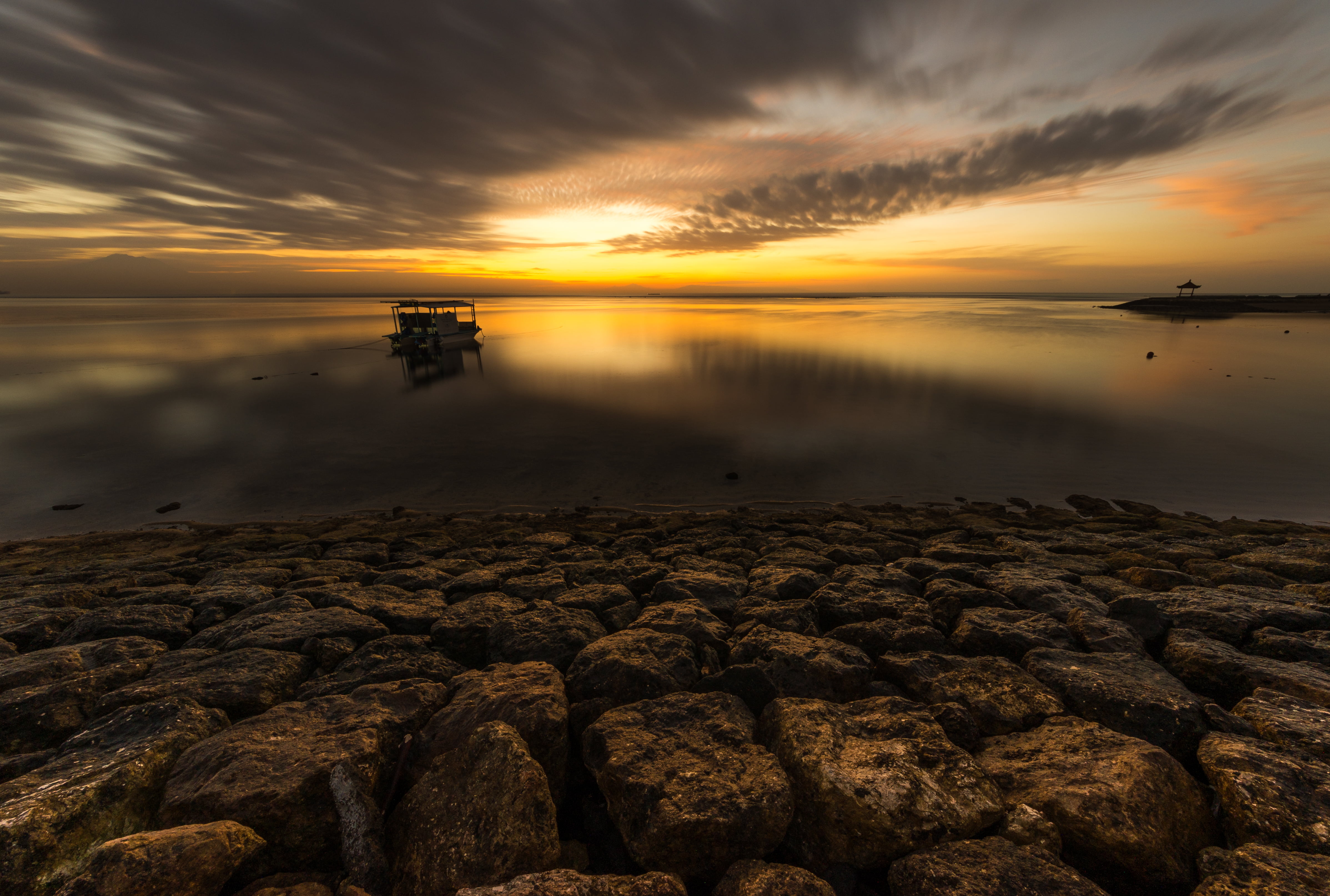 Skies, sun, sea, 8mm, sky, yellow, photography, beach, gray, 4K, impressions, nature, sunset, Bali, summer, XI, sigma, water, reflection, sunrise, coastline, HD Wallpaper