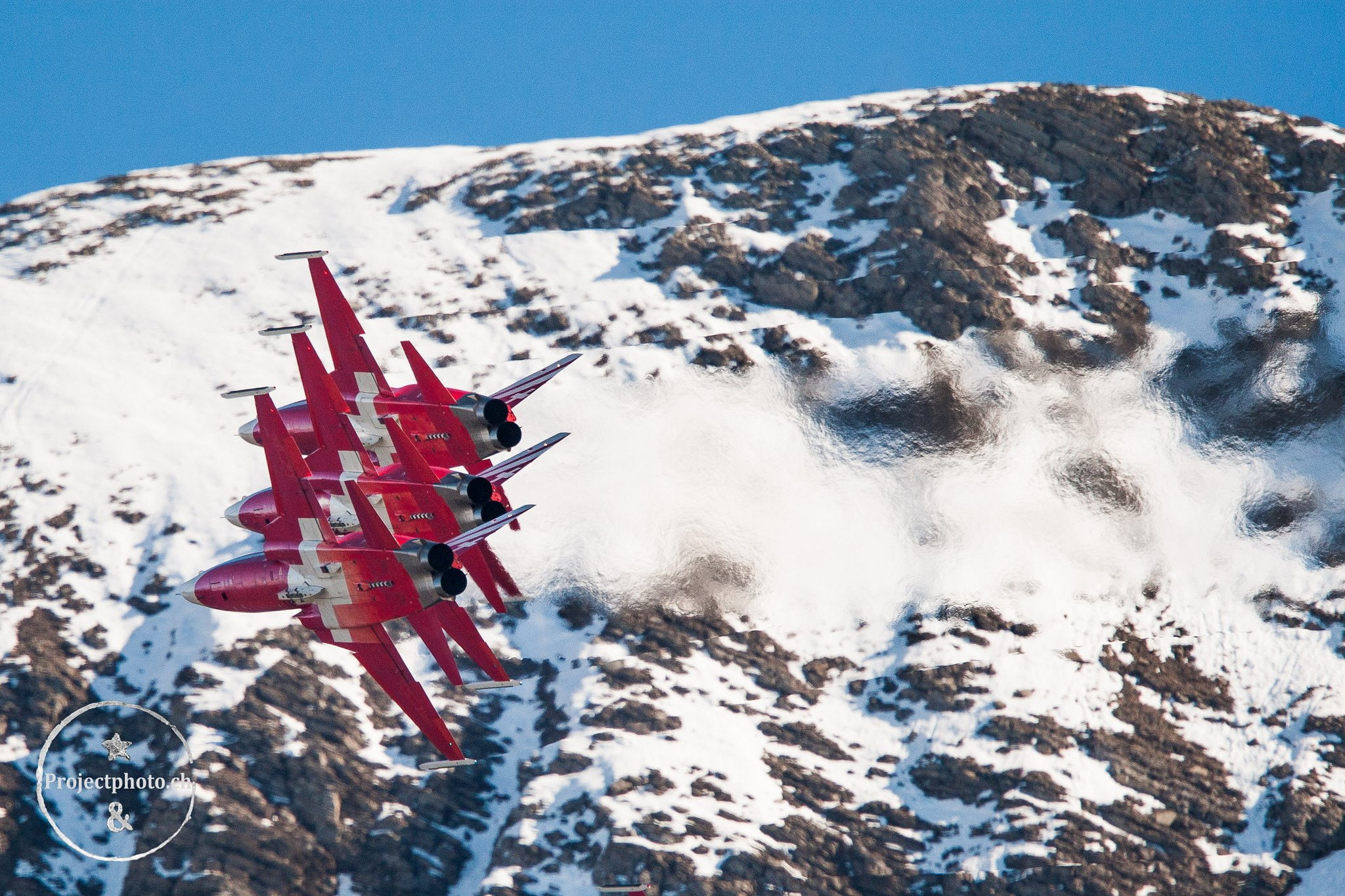 1080P, patrouille, northrop, suisse, dom, aviation, jet, air, aircraft, fighter, f 5, acrobatic, HD Wallpaper