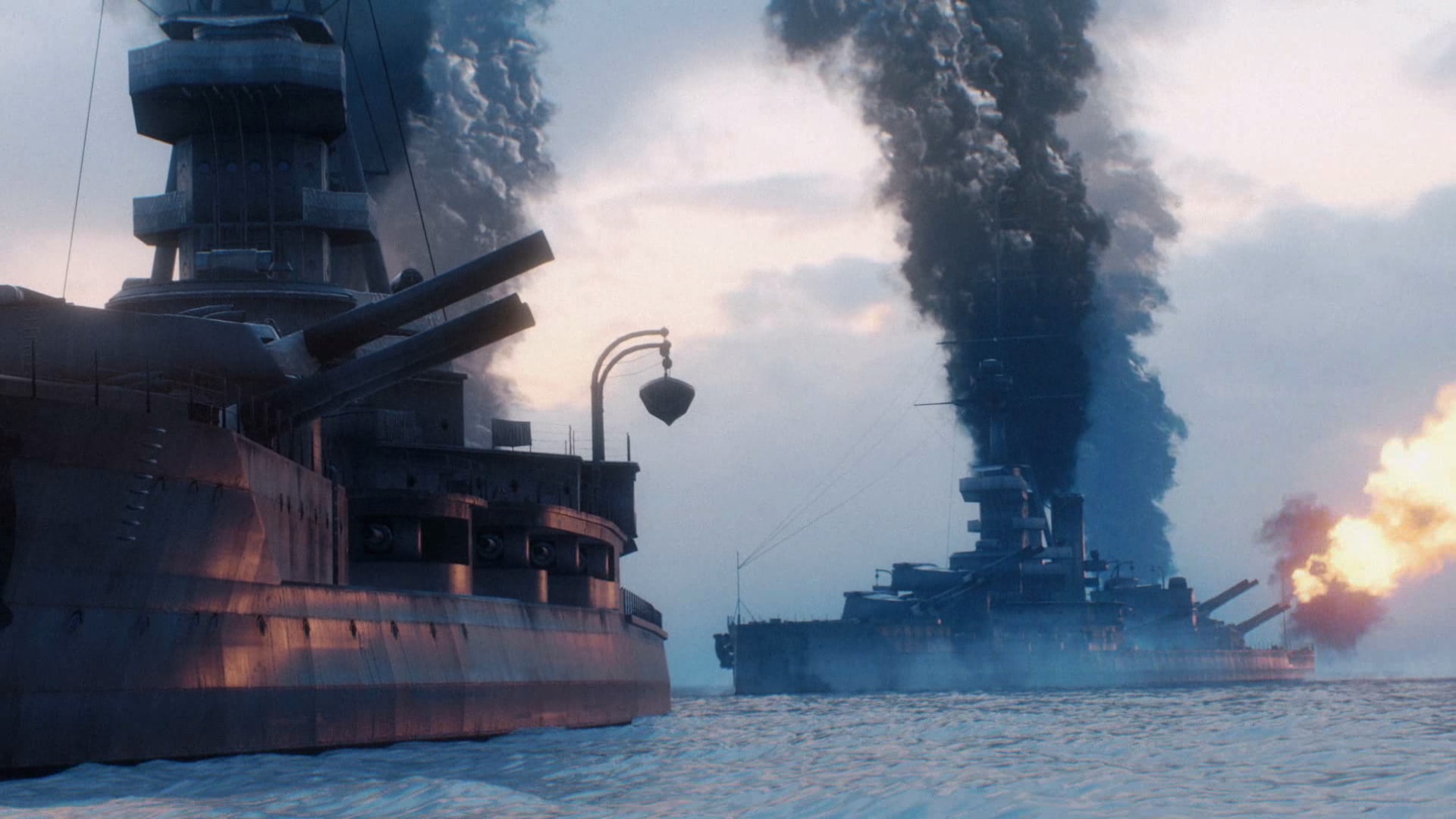 video games, motion, pollution, architecture, industry, military, shipping, film grain, freight transportation, sea, day, nature, outdoors, business, Battlefield 1, HD Wallpaper