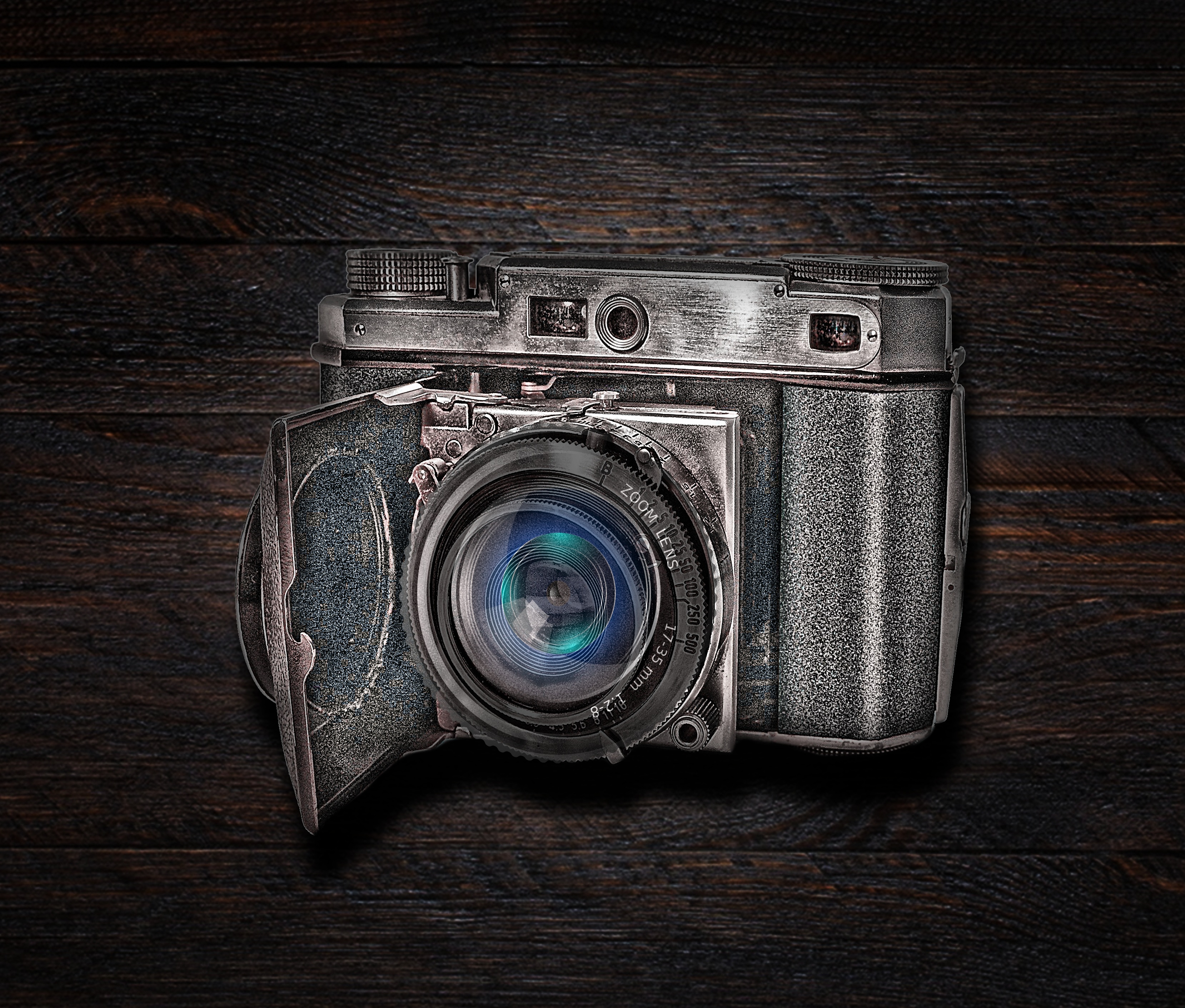 photographer, lens - eye, dark, brown, kleinbild film, studio shot, background, recording, lens - optical instrument, photography themes, plank, indoors, HD Wallpaper
