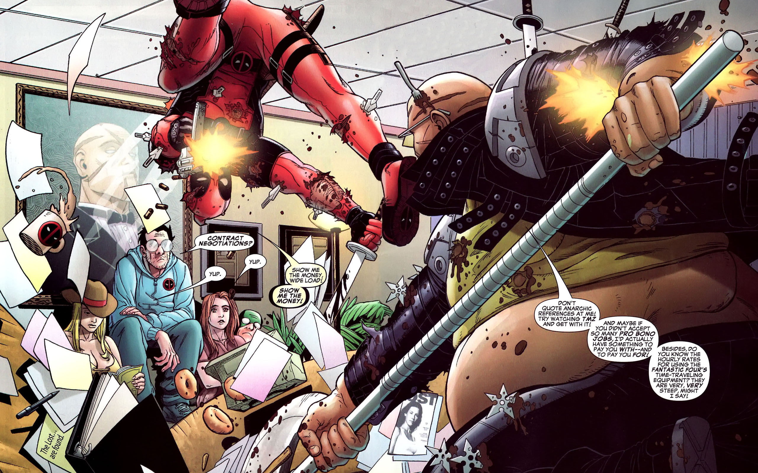 hd, 2K, deadpool, comics, strip, HD Wallpaper
