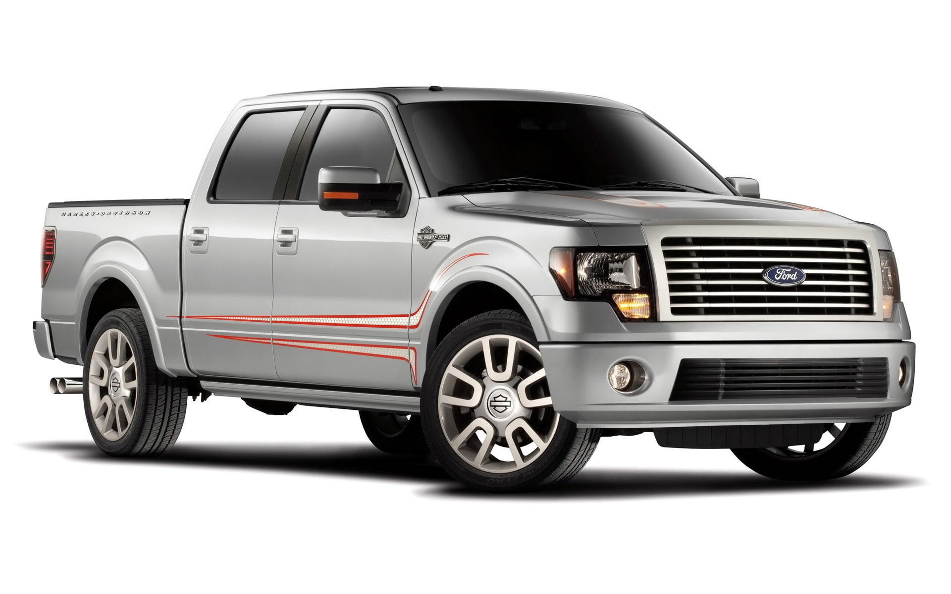 Ford F150, 1080P, harley, davidson, ford, f, side, angle, HD Wallpaper