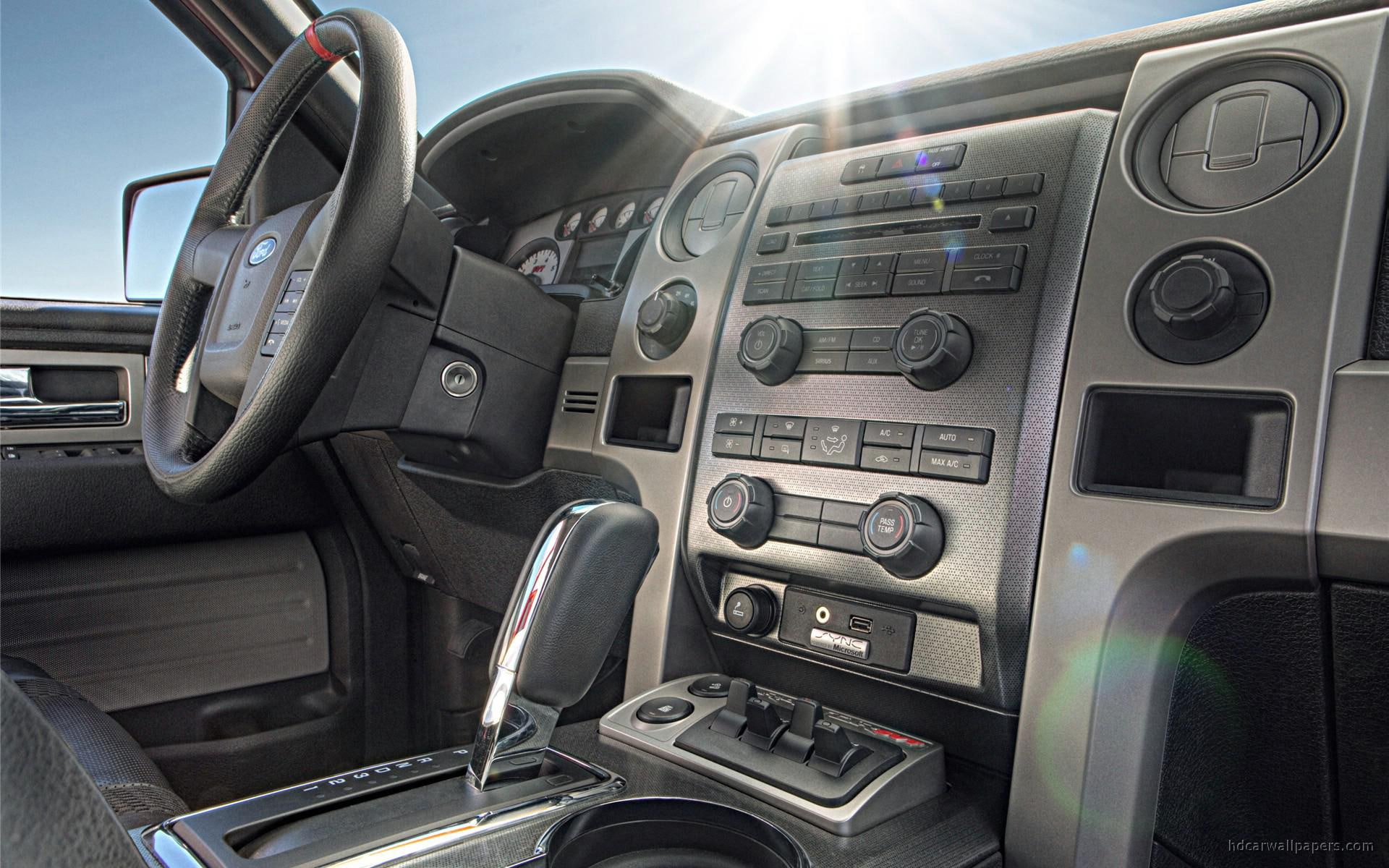 automotive, 1080P, f150, ford, 2010, console, interior, cars, f, raptor, svt, center, HD Wallpaper