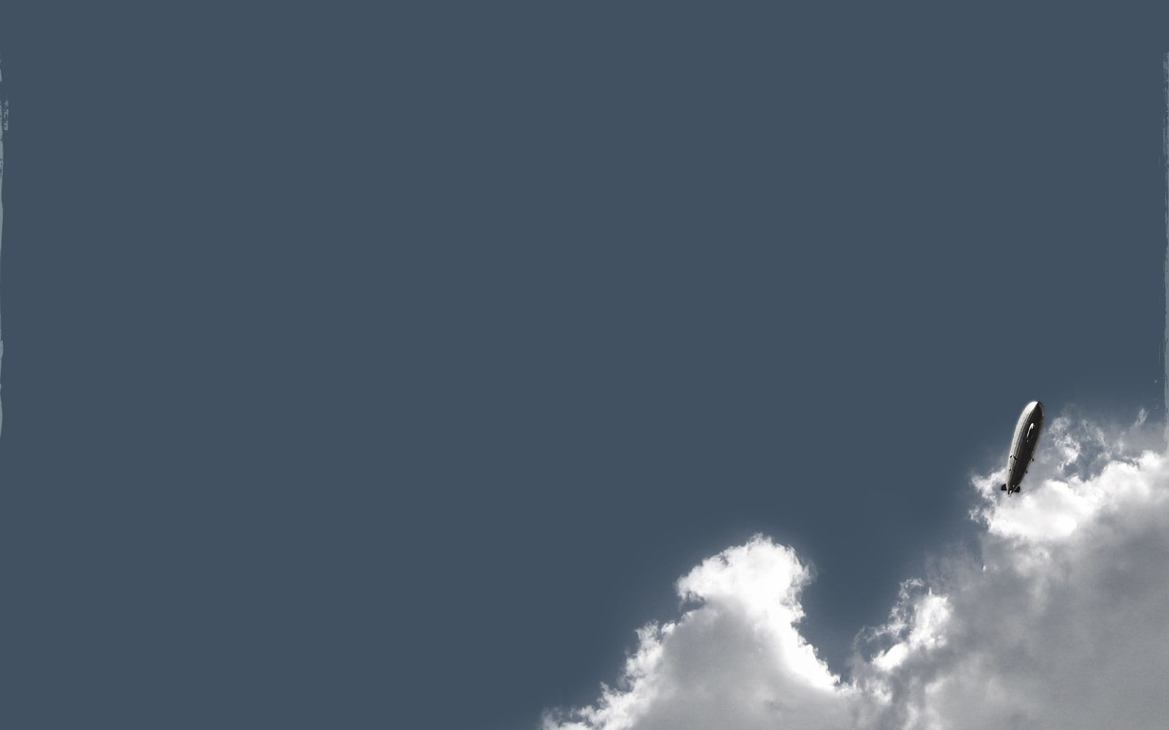 air vehicle, beauty in nature, flying, transportation, clouds, no people, sky, blue, vehicle, Zeppelin, outdoors, airplane, copy space, nature, 720P, low angle view, HD Wallpaper