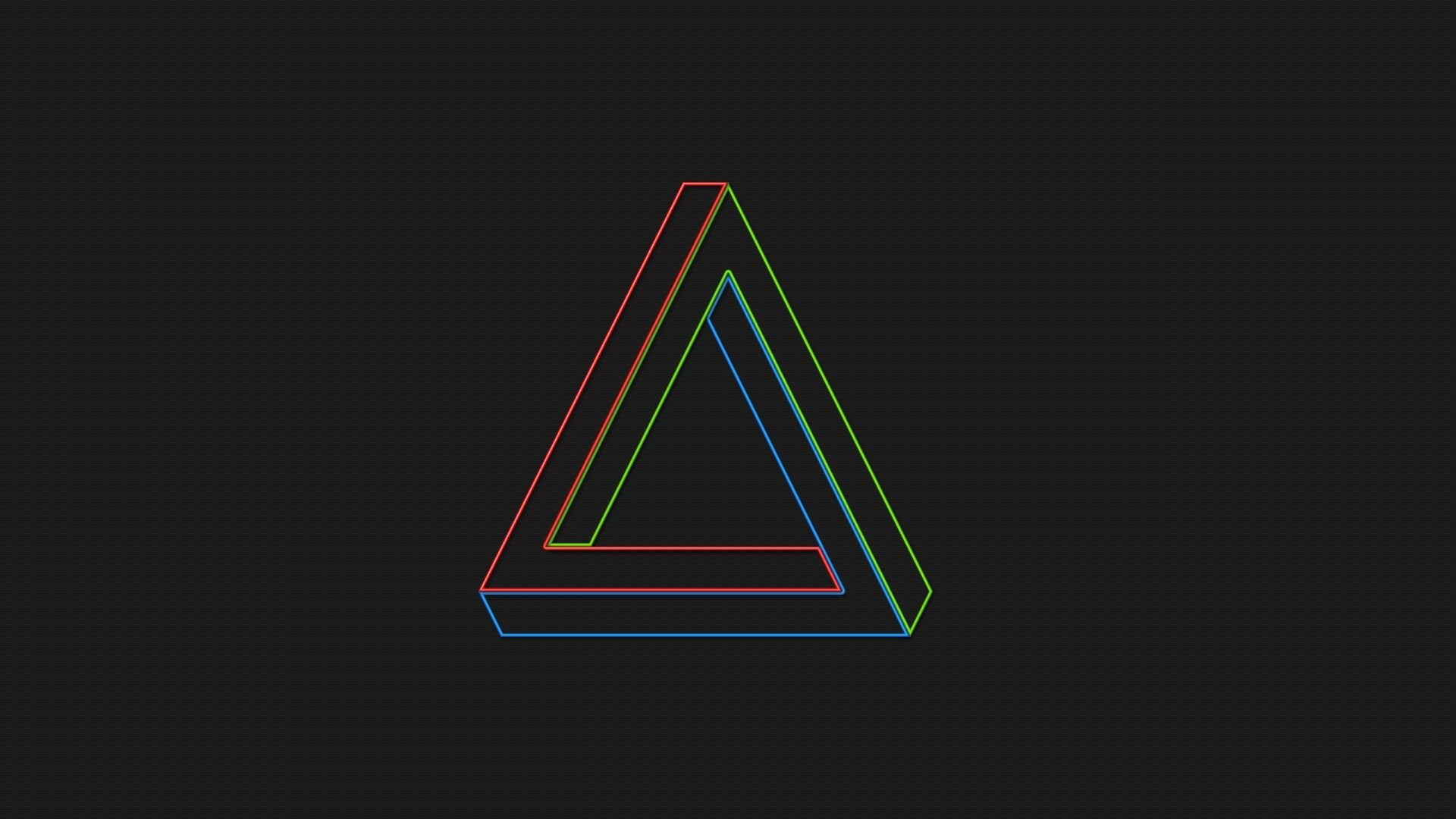 1080P, Penrose Triangle, HD Wallpaper