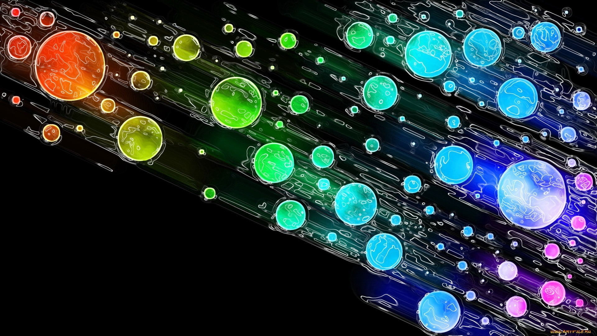 abstract, 1080P, Fractalius, colorful, HD Wallpaper