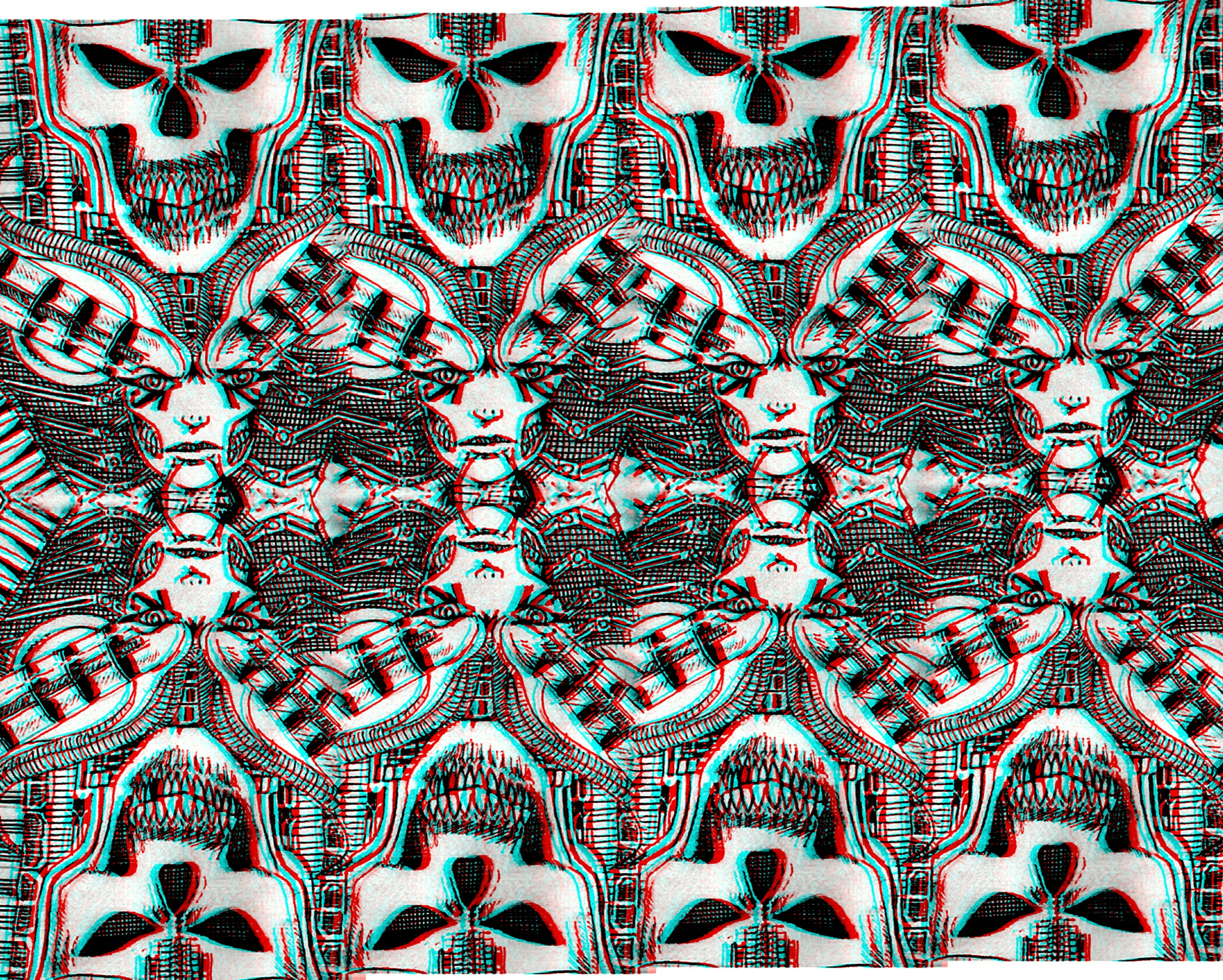 ornate, indoors, bright, vector, day, backgrounds, face, high angle view, blue, kaleidoscope, illustration, abstract, full frame, black white, HD Wallpaper