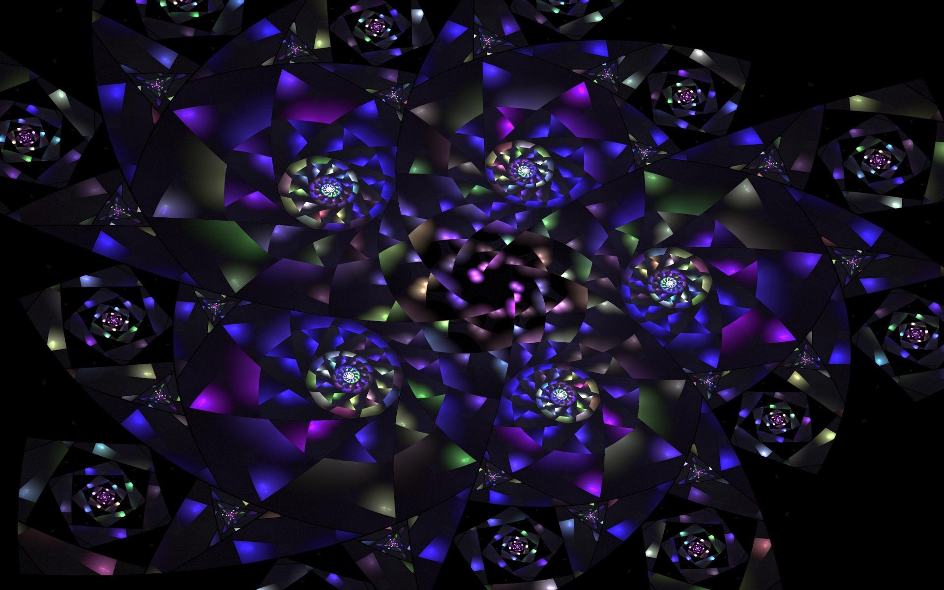 lilac, imagination, flowers, patterns, kaleidoscope, 1080P, HD Wallpaper