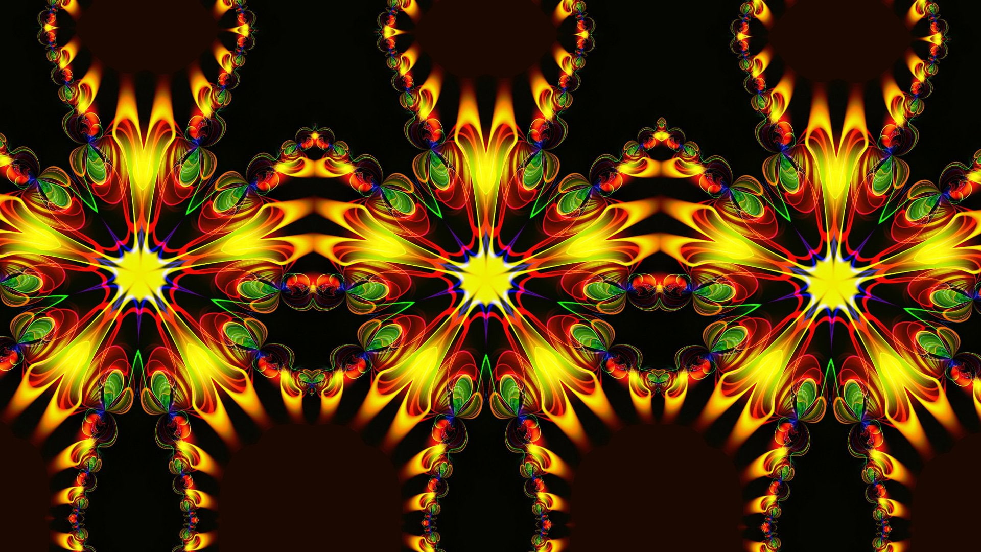 Digital Art, 1080P, Colors, Pattern, Abstract, Kaleidoscope, HD Wallpaper