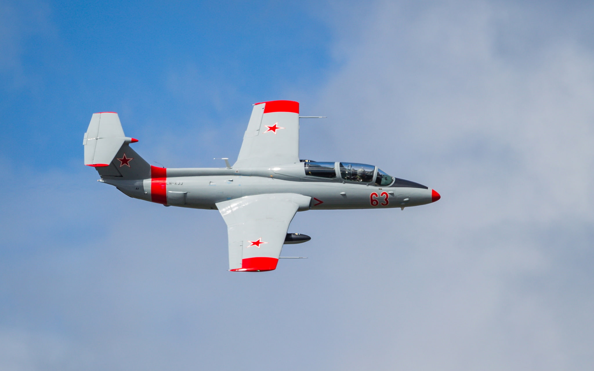 1080P, the plane, gray, L-29 Delfin, orange, " Dolphin", airplane, training, HD Wallpaper