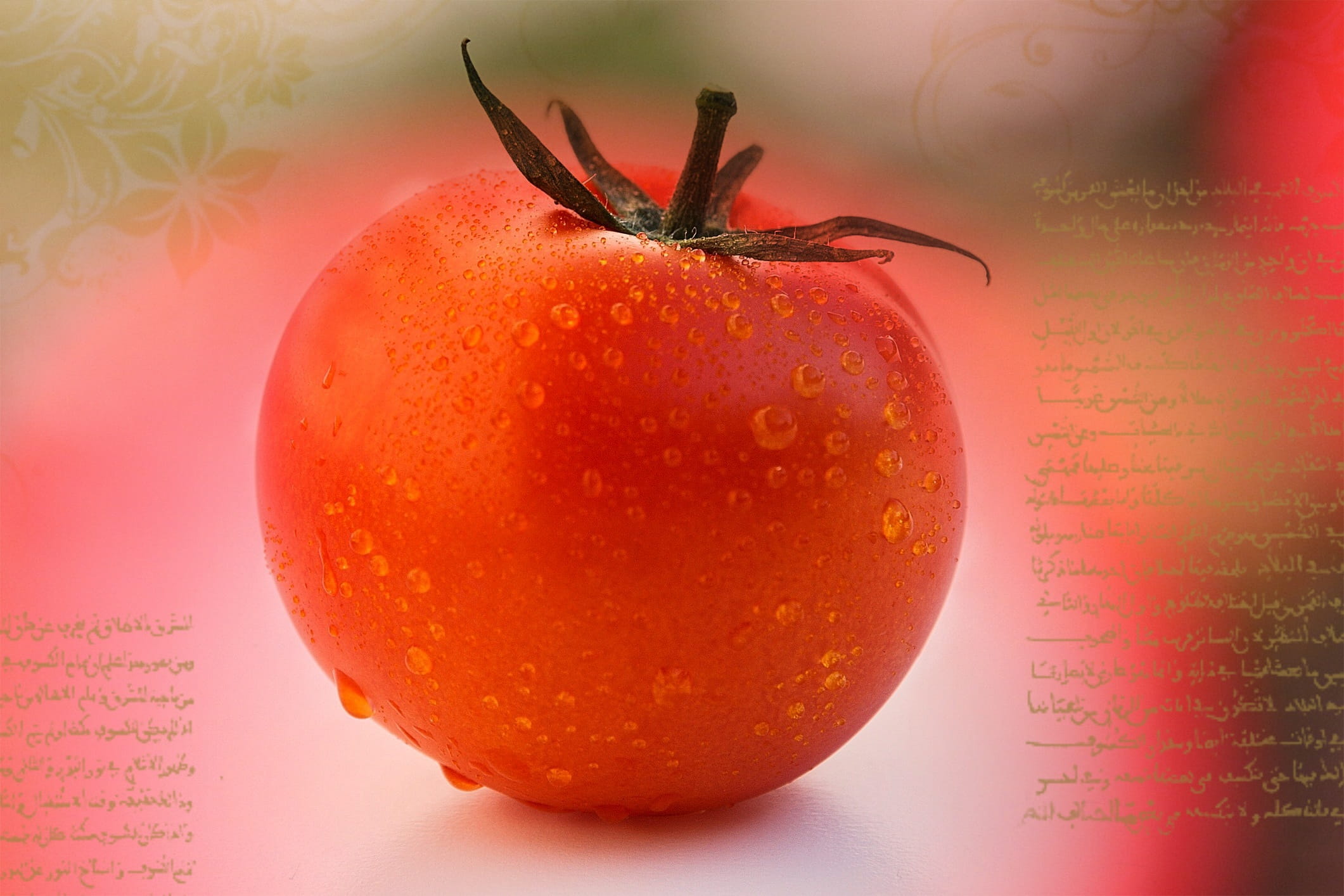 water, studio shot, vegetable, red, no people, genetic research, food, indoors, apple - fruit, fruit, 1080P, ripe, food and drink, healthy eating, nature, HD Wallpaper