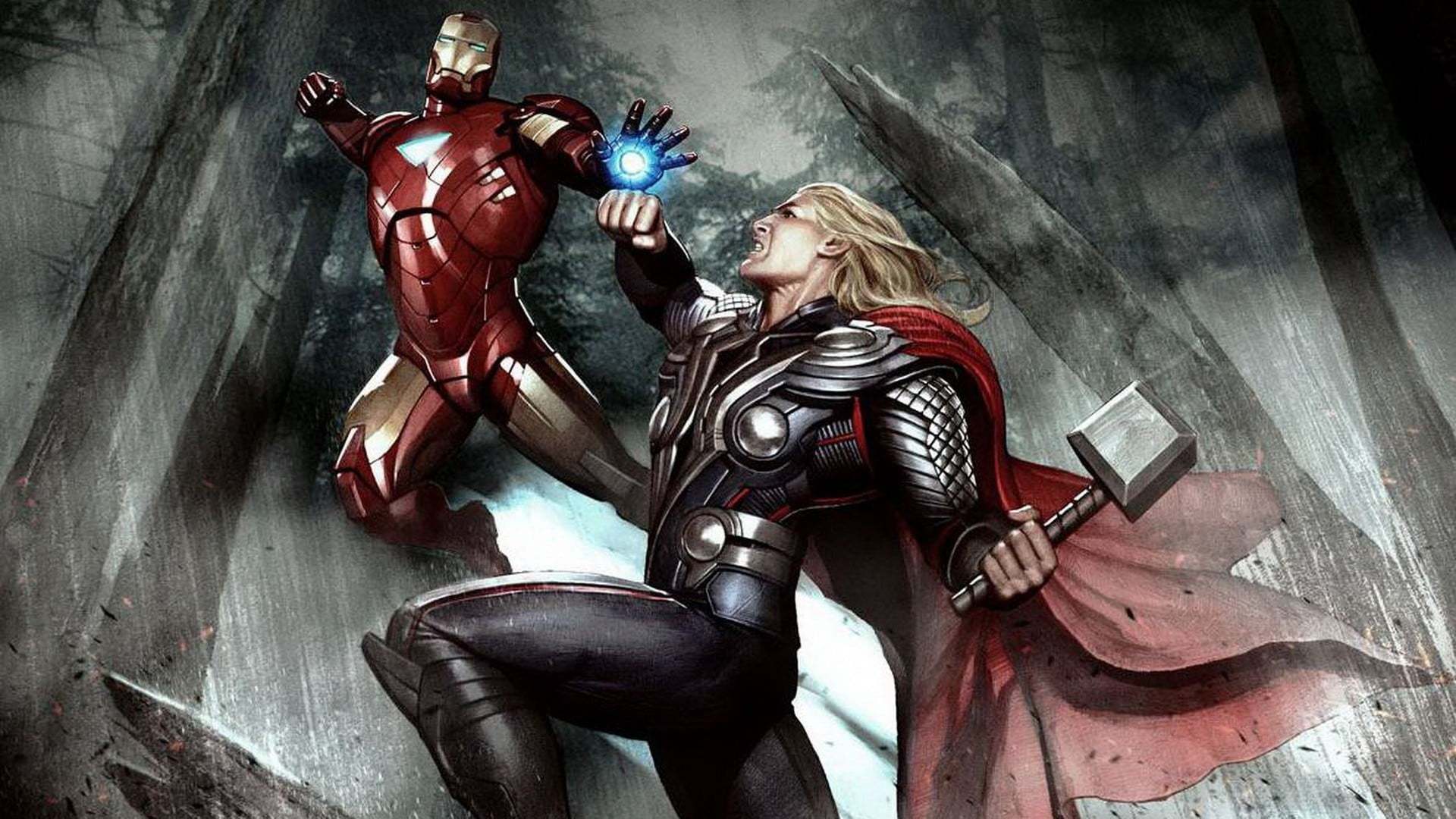 movies, craft, male likeness, spirituality, Thor, representation, creativity, Iron Man, iron, The Avengers, indoors, human representation, belief, close-up, HD Wallpaper