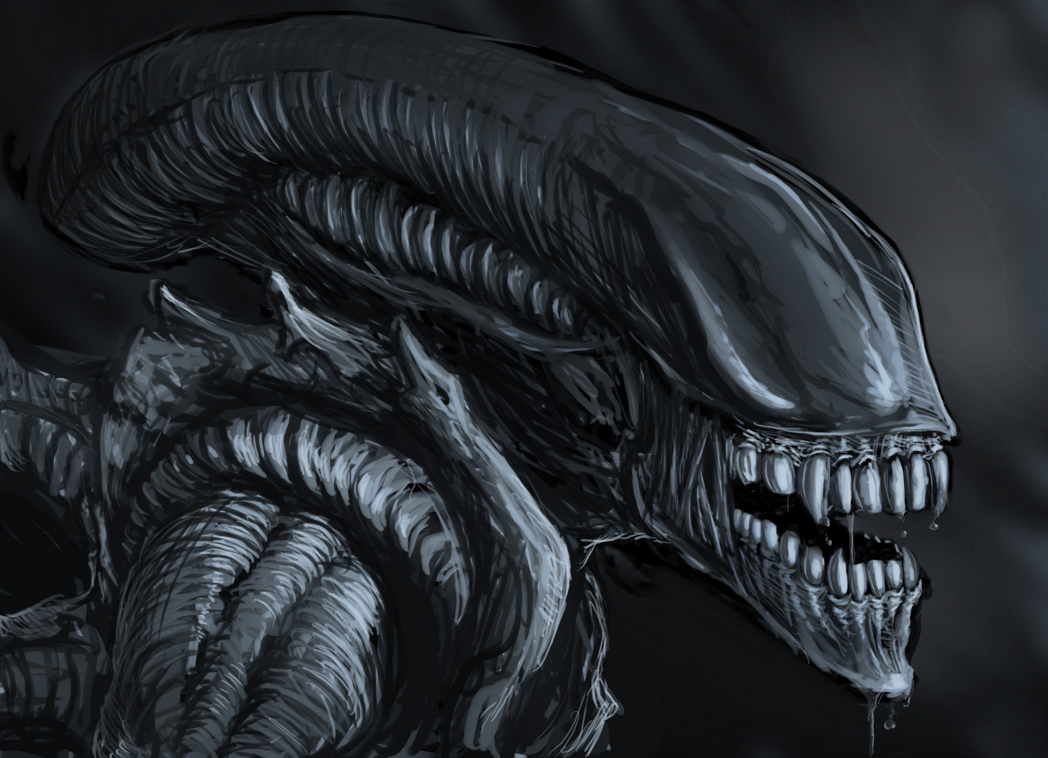 Alien (movie), sofa, close-up, nature, creativity, focus on foreground, artwork, art and craft, bird, black, statue, no people, animal representation, leather, HD Wallpaper