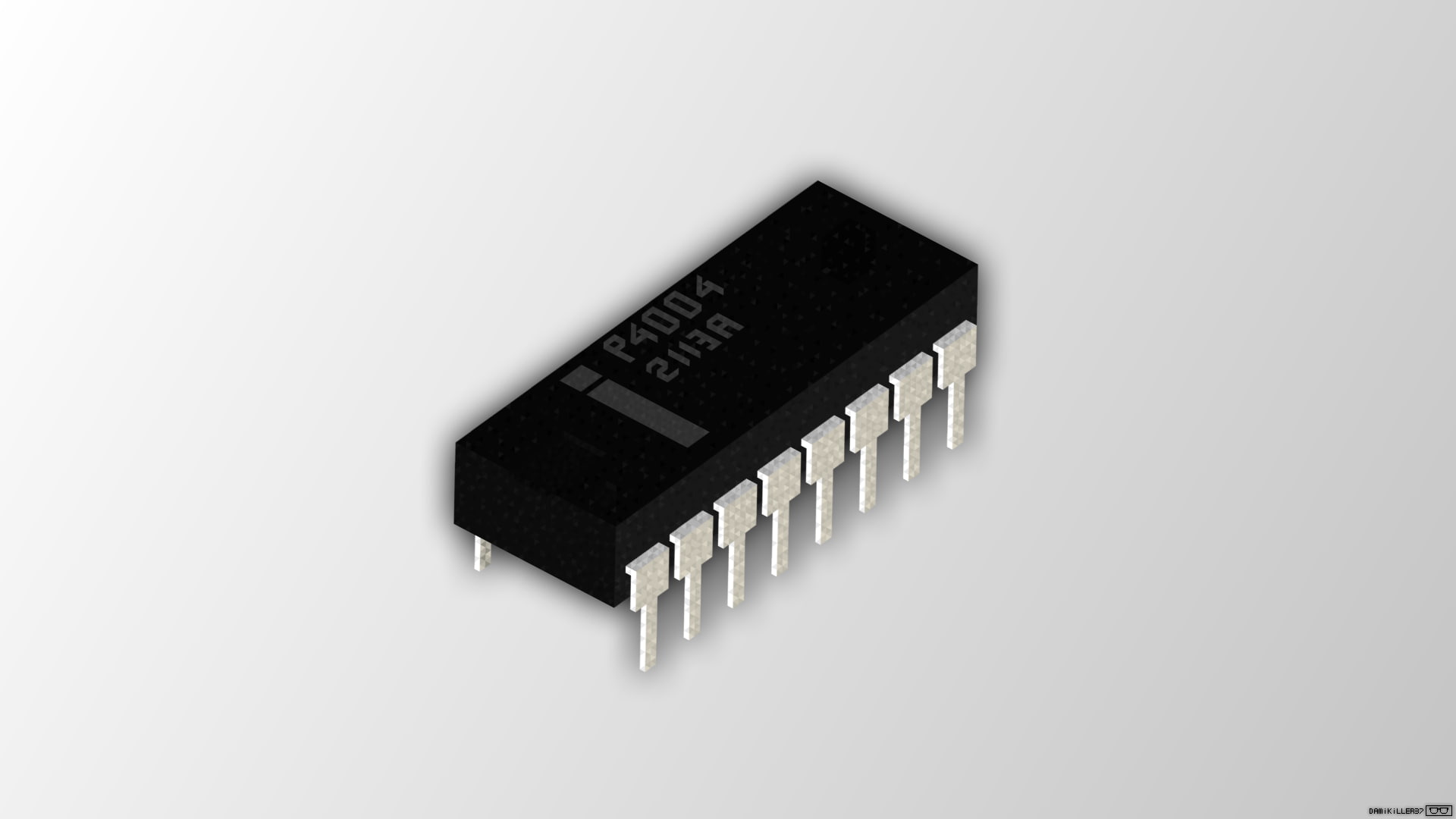 Intel, CPU, Trixel, Isometric, 1080P, HD Wallpaper