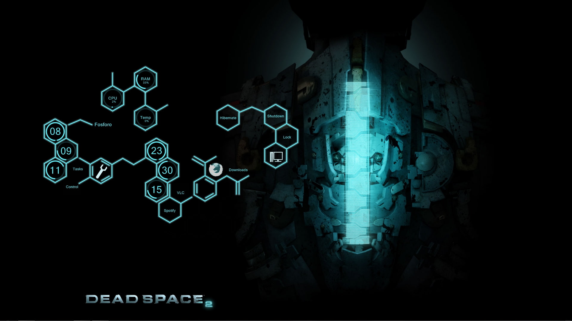 art, 1080P, dead, space, Dead Space 2, aircraft, Rainmeter, hd, x, HD Wallpaper
