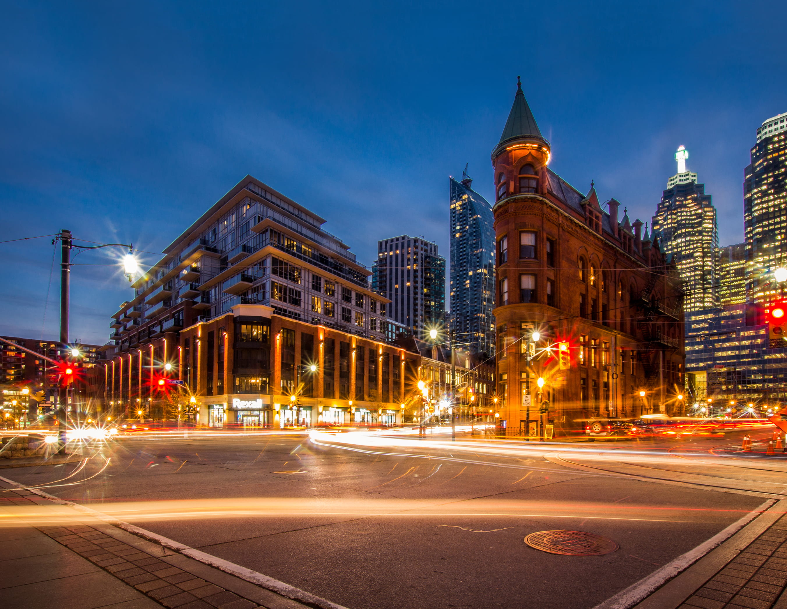 architecture, cityscape, street, travel Destinations, light, light trail, street Light, buildings, office building exterior, concrete, time, outdoors, avenue, HD Wallpaper