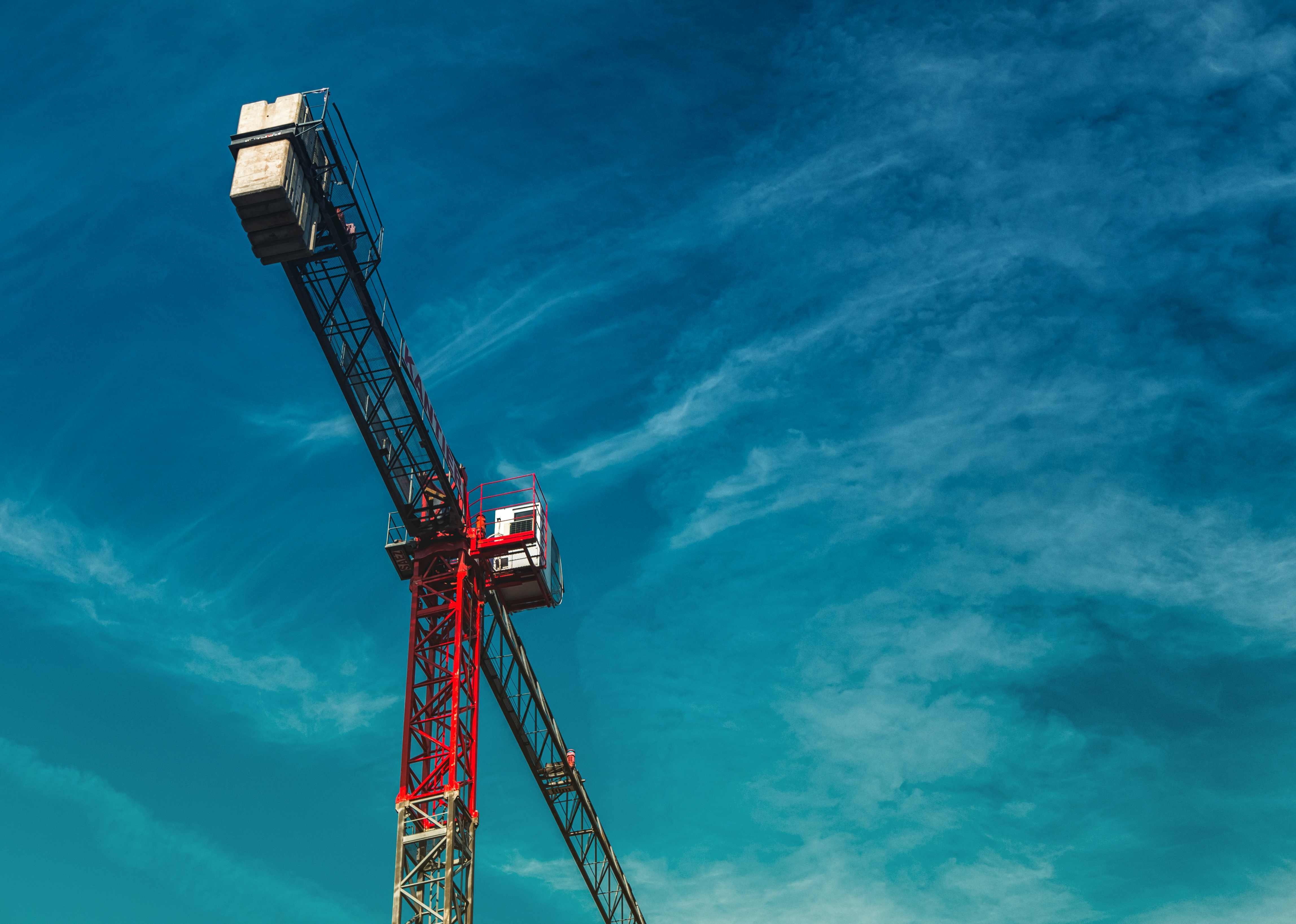 tower, no people, nature, machinery, clouds, global communications, cabin, city, construction industry, construction, industrial equipment, high, tall - high, HD Wallpaper