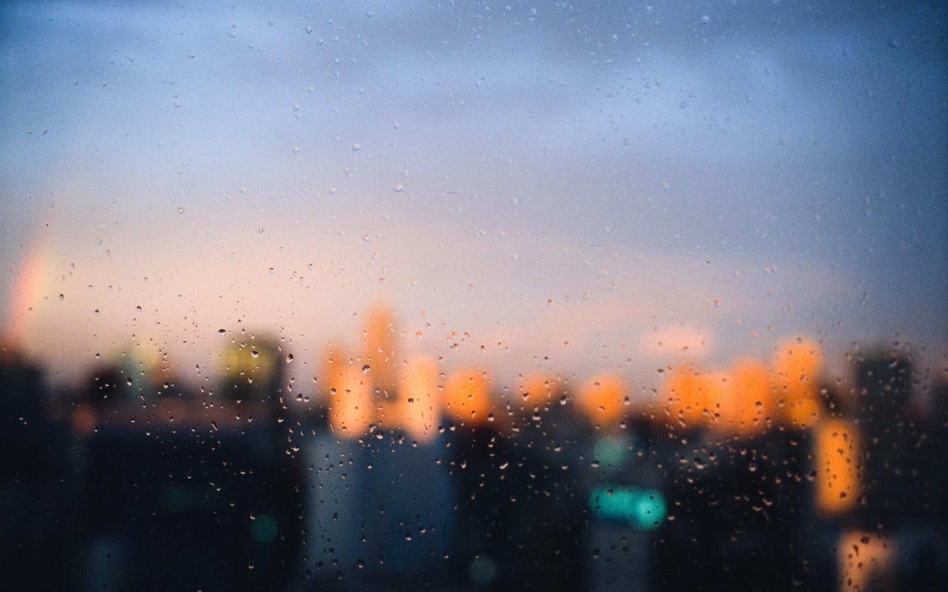 window, drops, dew, p, 1080P, rain, hd, 1080p, water, focus, panes, cityscapes, HD Wallpaper