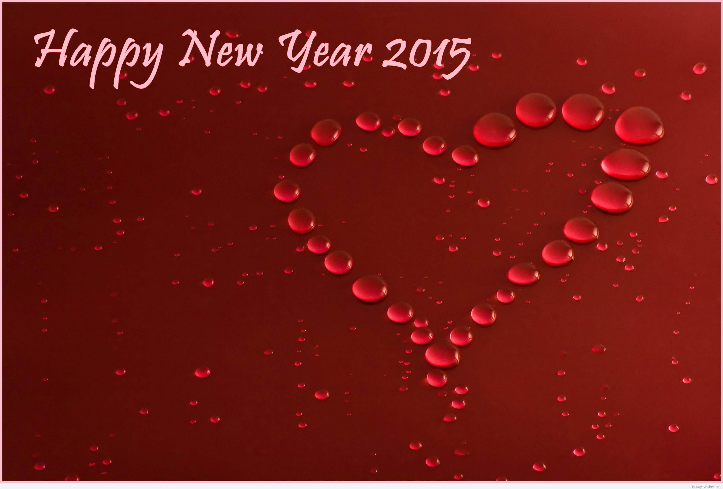 2K, new, new year, new year 2015, love, happy, image, poster, 3d, message, d, year, 2015, HD Wallpaper