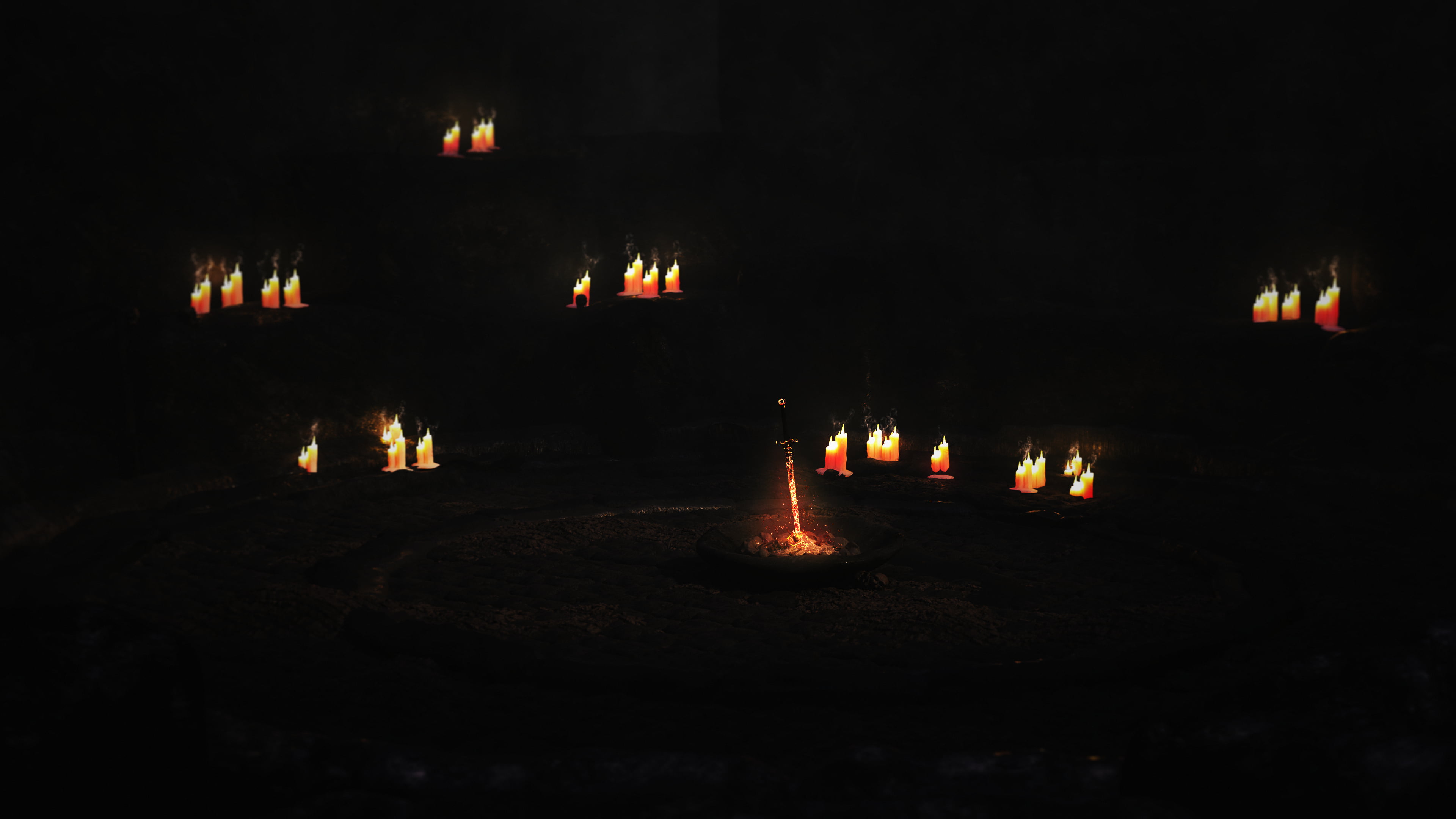 video game art, 4K, video games, dark, concept art, atmosphere, dark souls 3, 3D, 4K, Dark Souls, Games posters, digital art, grunge, HD Wallpaper
