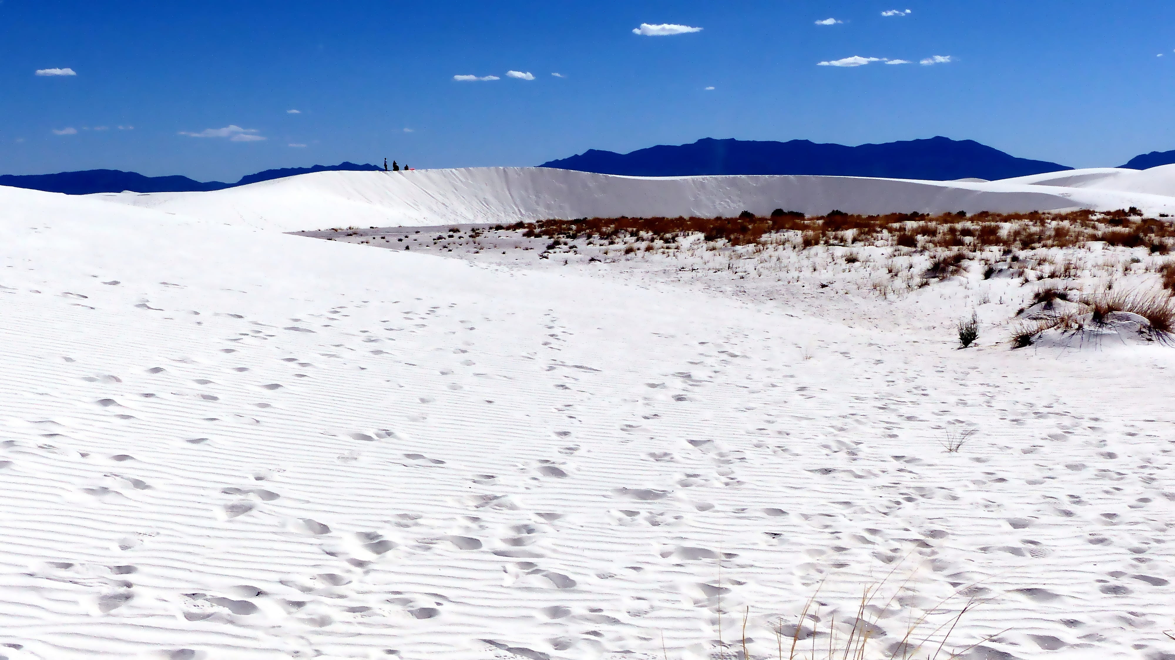 beauty in nature, hills, snowcapped mountain, tranquility, 4K, hot, scenics - nature, gypsum, dunes, day, cloud - sky, mountain, sky, land, no people, HD Wallpaper