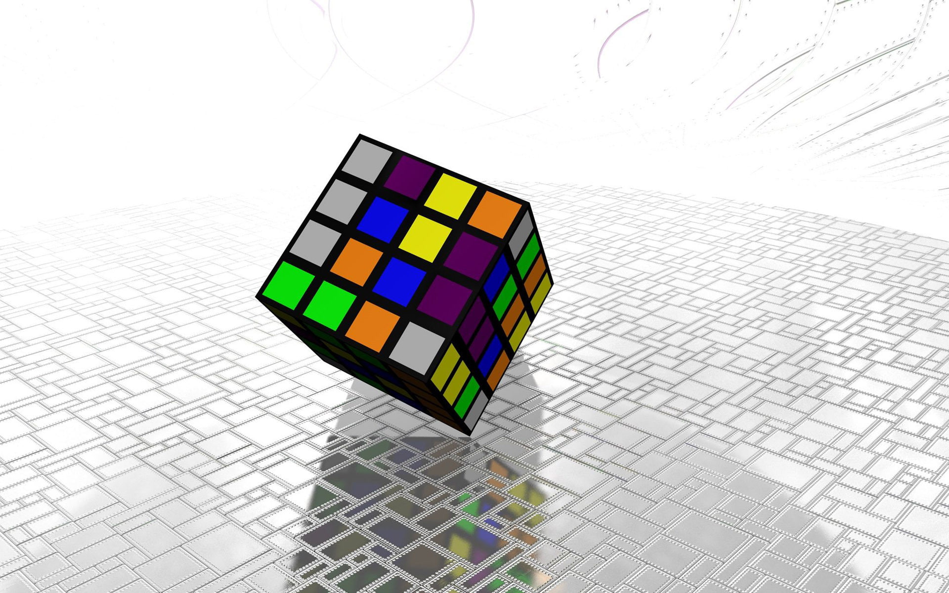1920x1200, 1080P, cube, Rubiks, 3D, 4k pics, HD Wallpaper