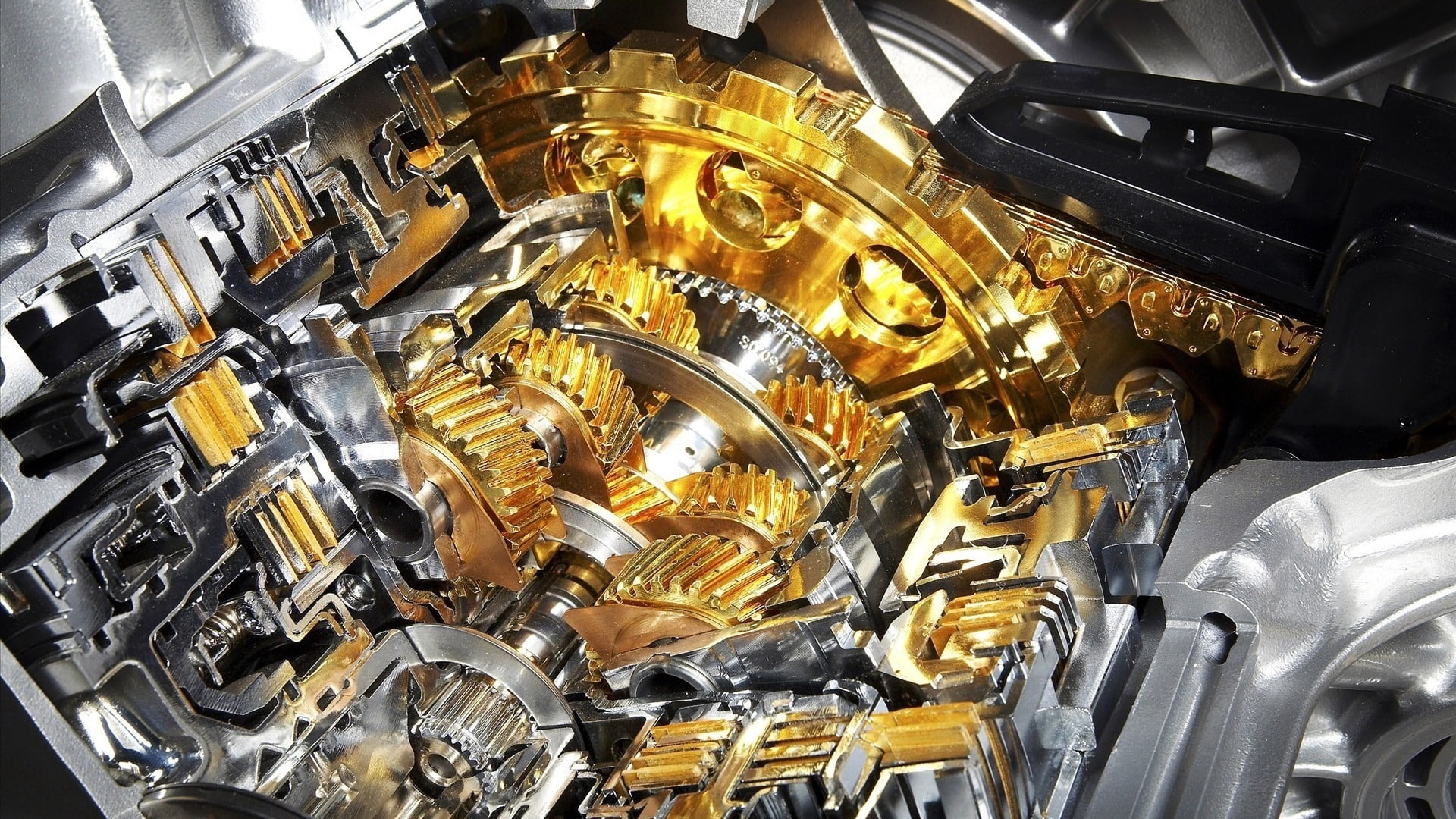 1080P, mechanism, metal, gold, device, silver, HD Wallpaper